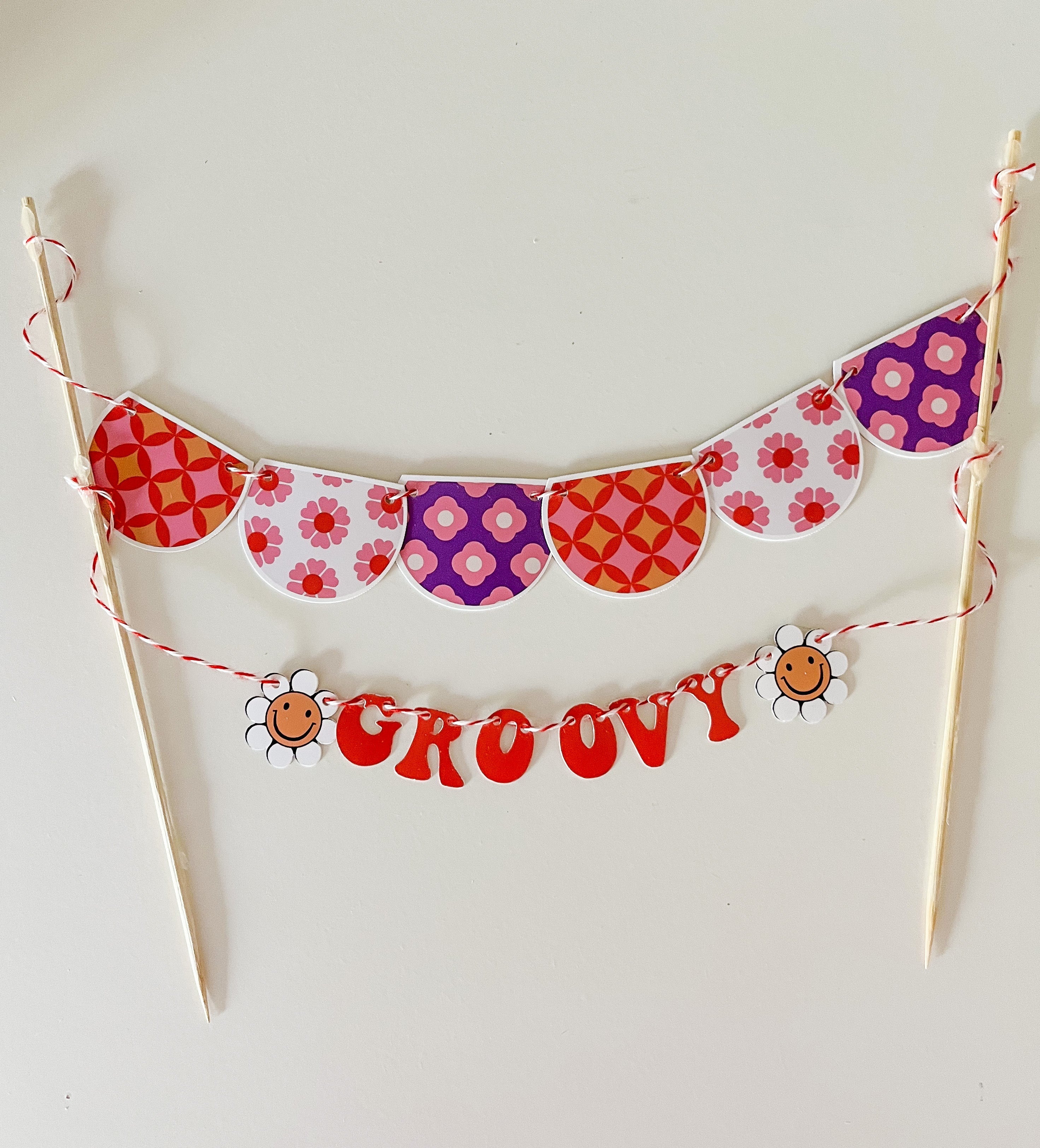 Groovy Cake Banner