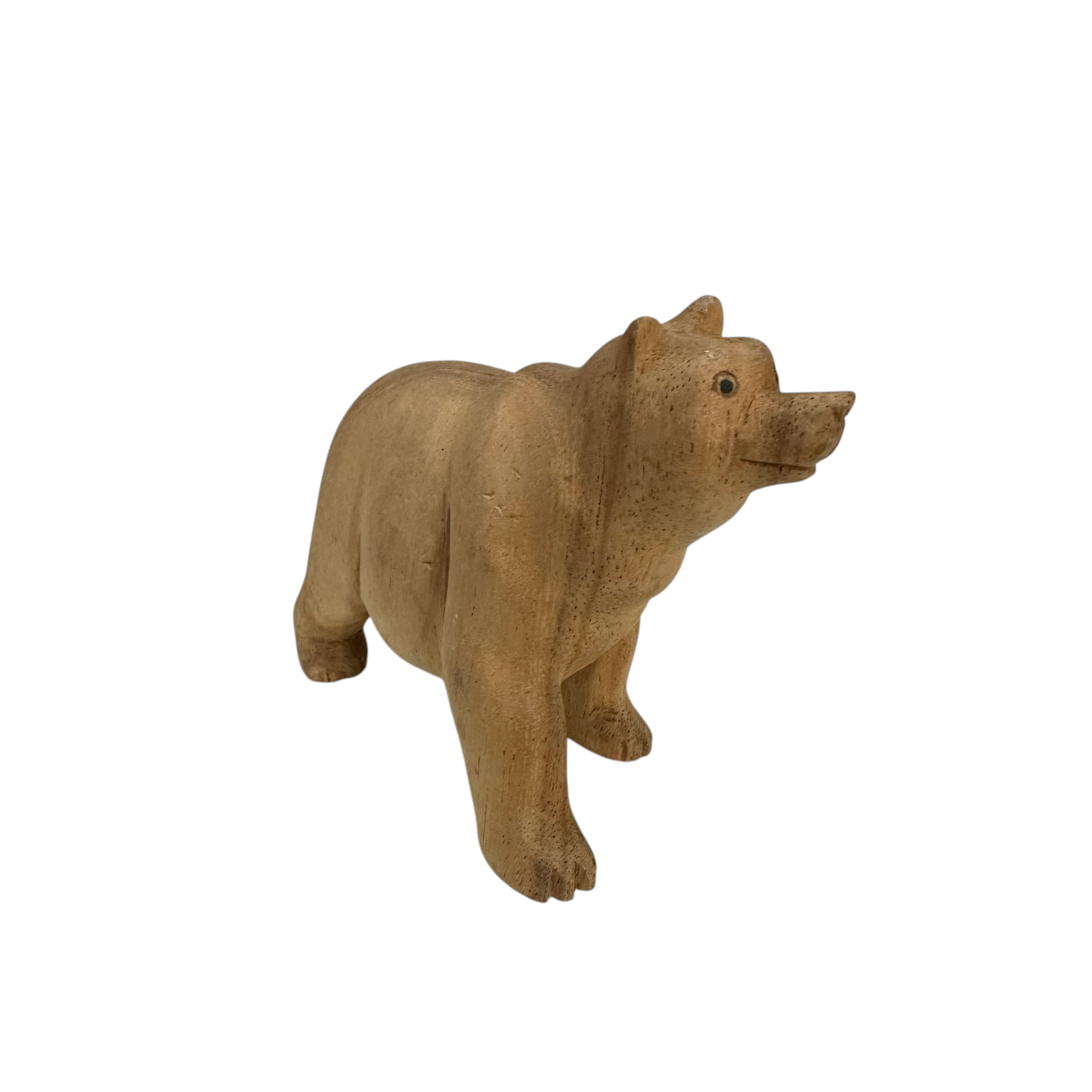 Wooden Polar Bear Decoration Figurine