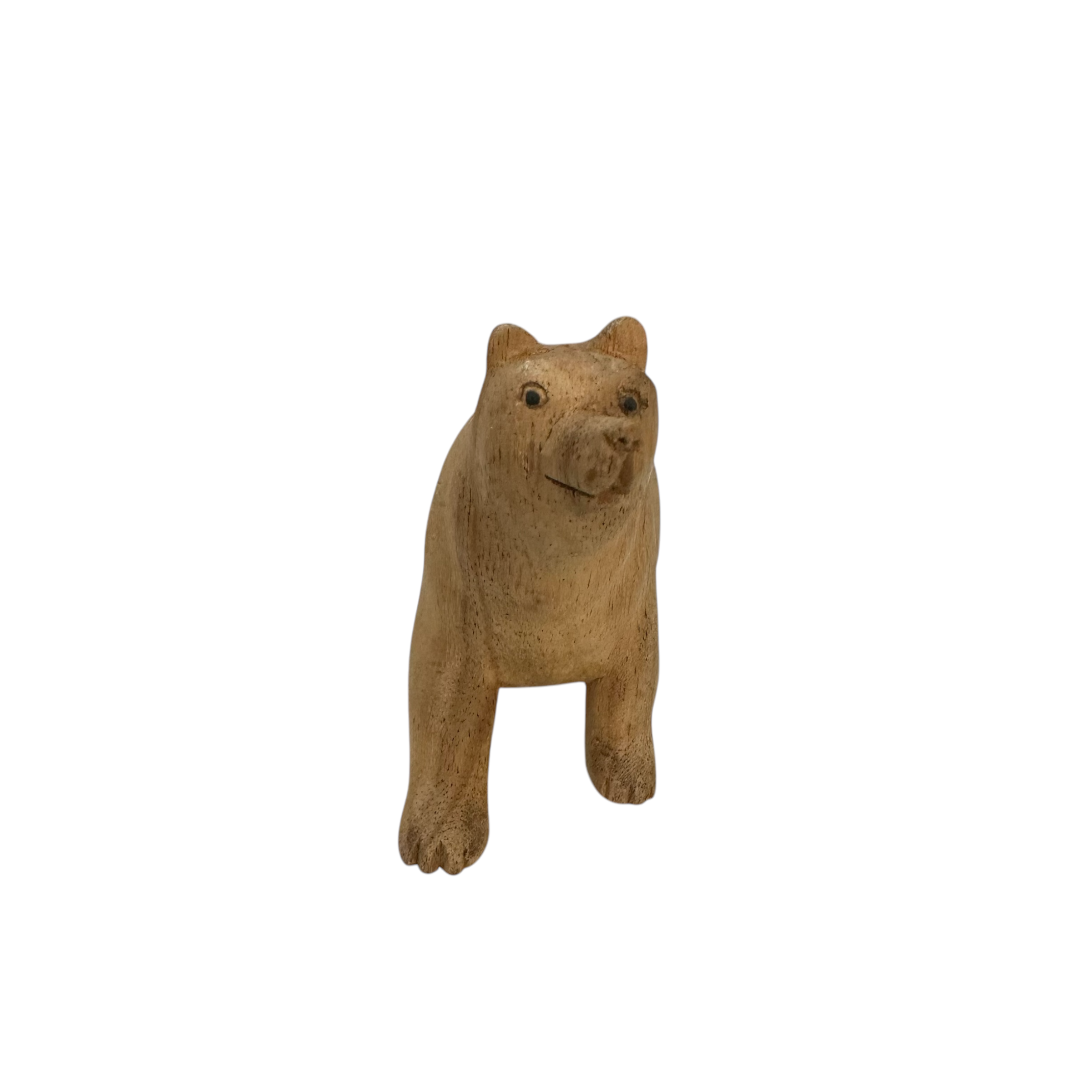 Wooden Polar Bear Decoration Figurine