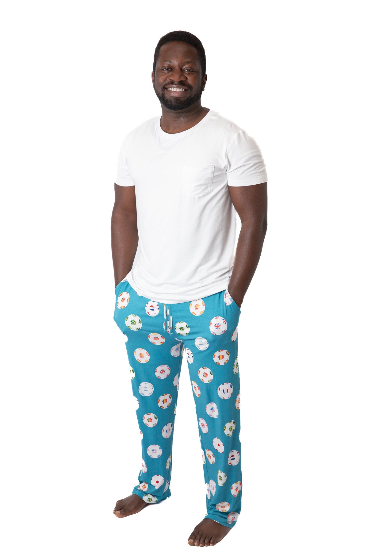 My First Soccer Match Men’s Bamboo Pajamas | Soccer Sleepwear Set