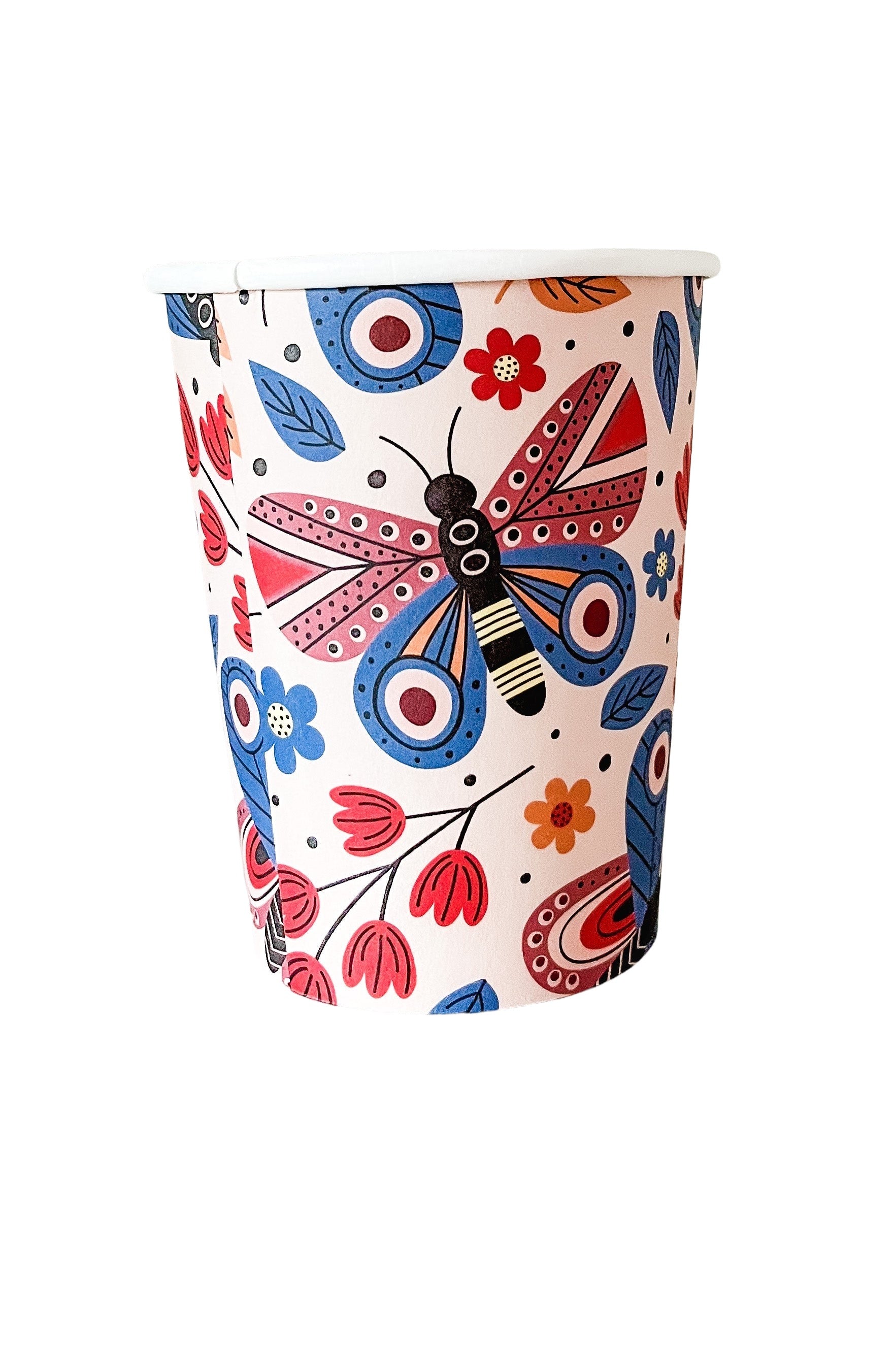 Butterfly Cups, Set Of 8