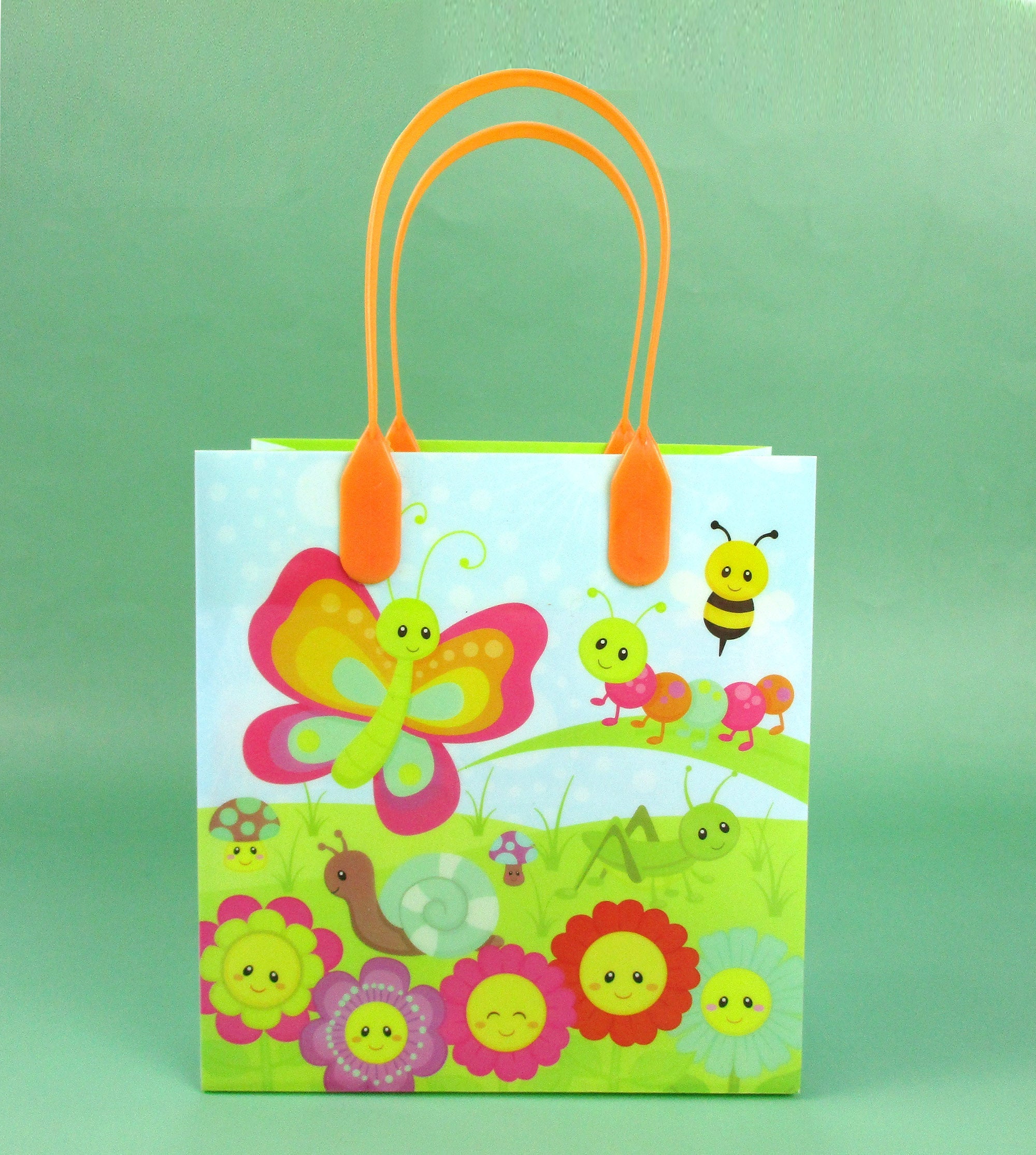 Spring Party Favor Treat Bags - Set Of 6 Or 12