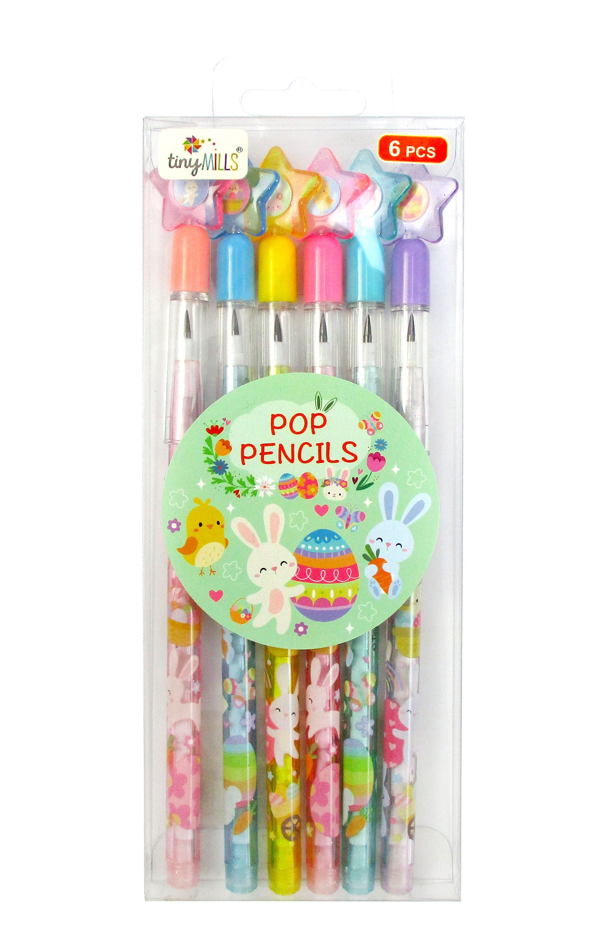 New Easter Sunday Stackable Multi Point Pencils - Set Of 6