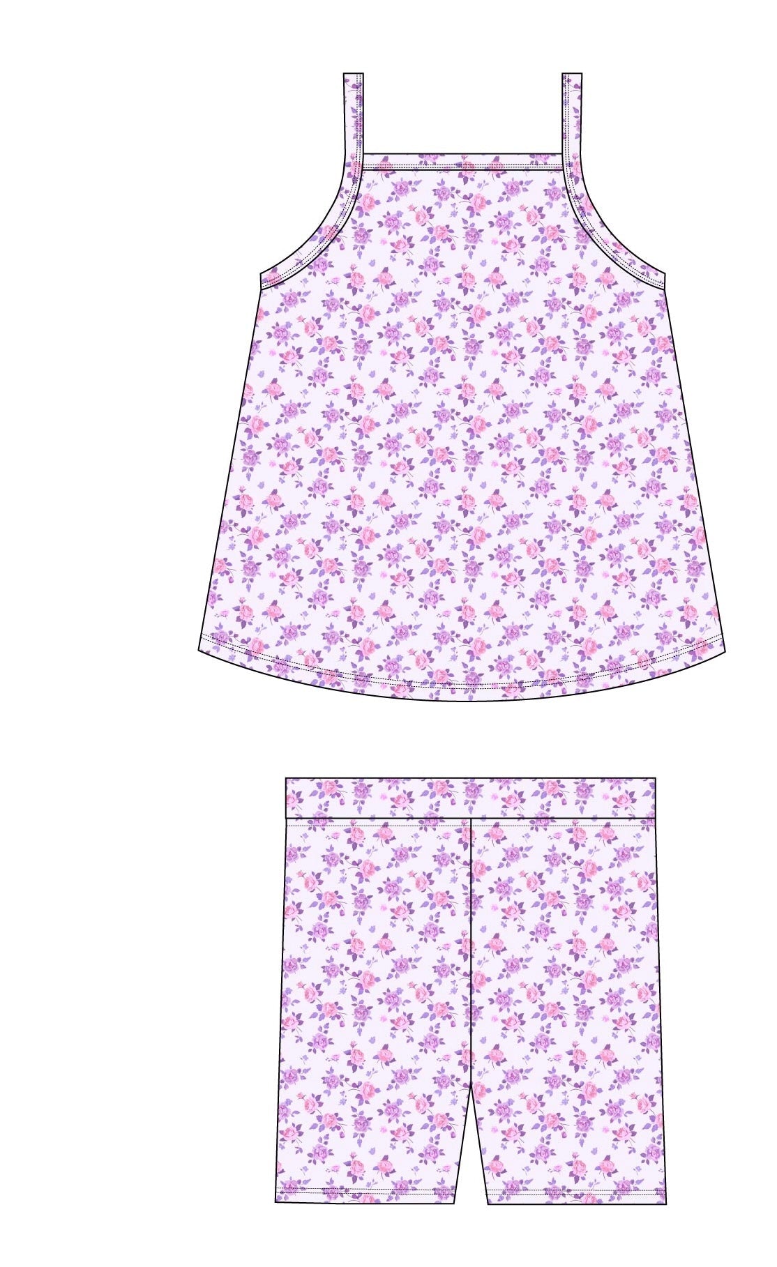 Kapri (ribbed) - Tank Short Set