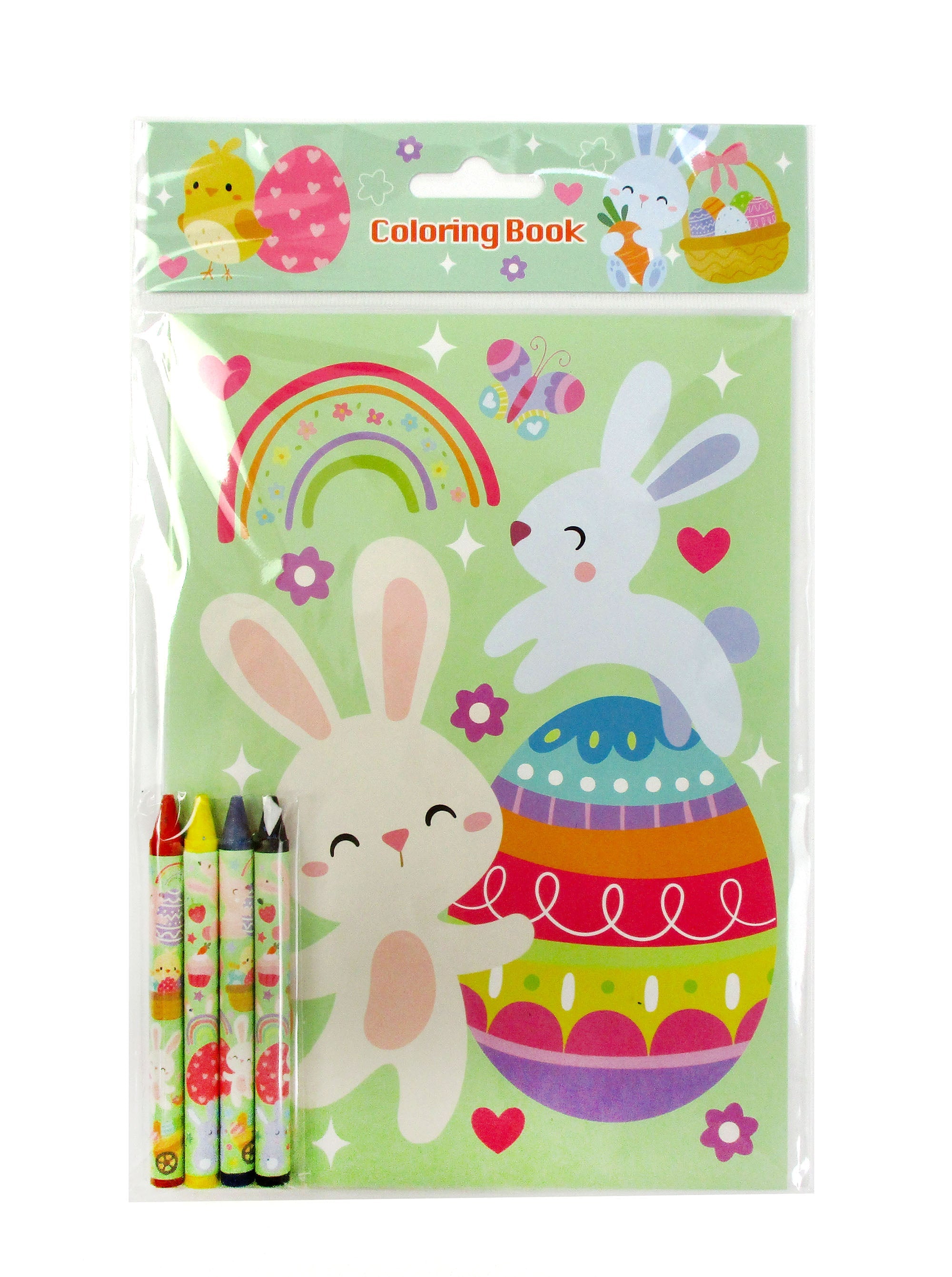 New Easter Sunday Coloring Books With Crayons Party Favors - Set Of 6 Or 12