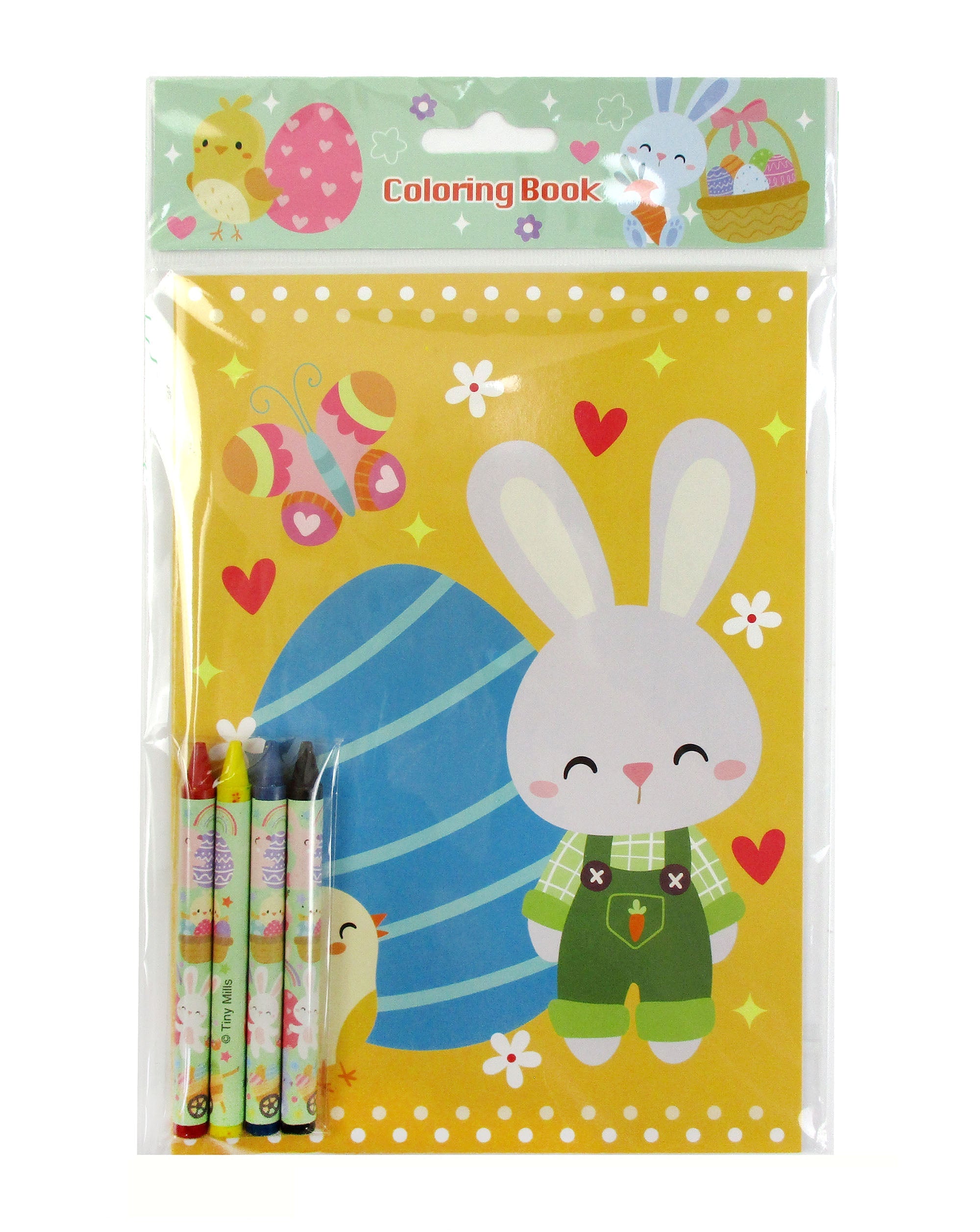 New Easter Sunday Coloring Books With Crayons Party Favors - Set Of 6 Or 12
