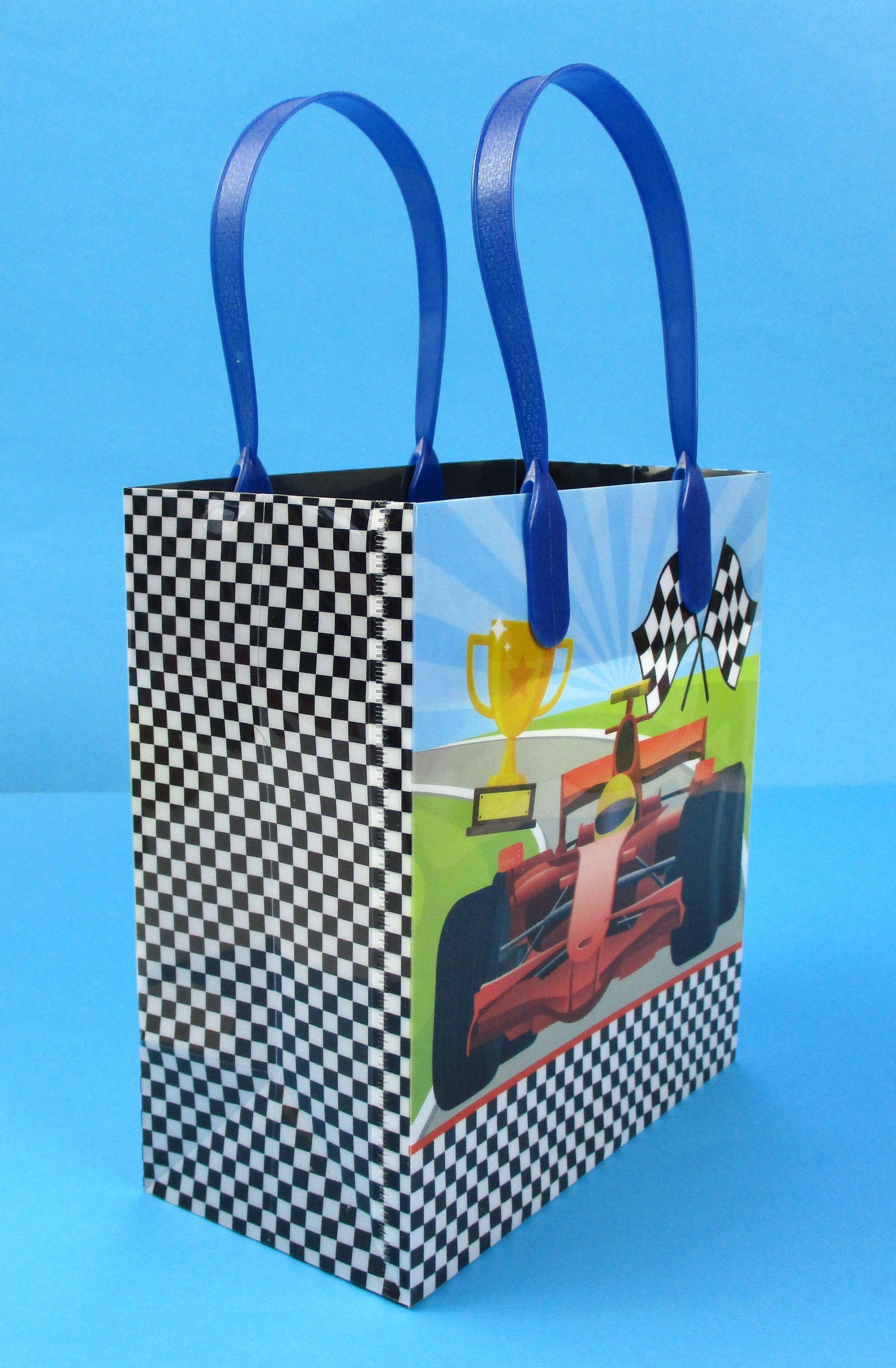 Race Car Party Favor Treat Bags - Set Of 6 Or 12