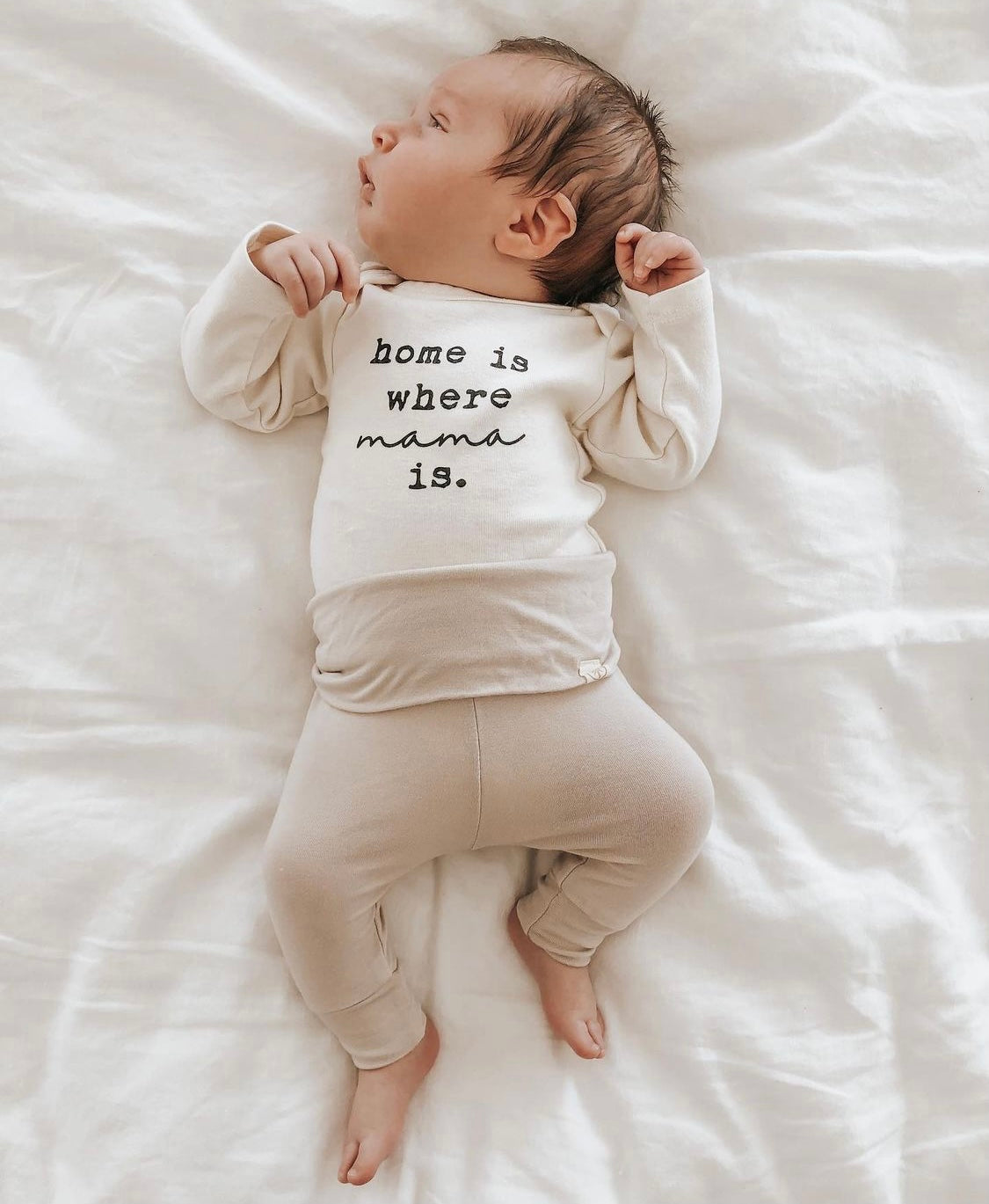 Home Is Where Mama Is - Long Sleeve Organic Bodysuit