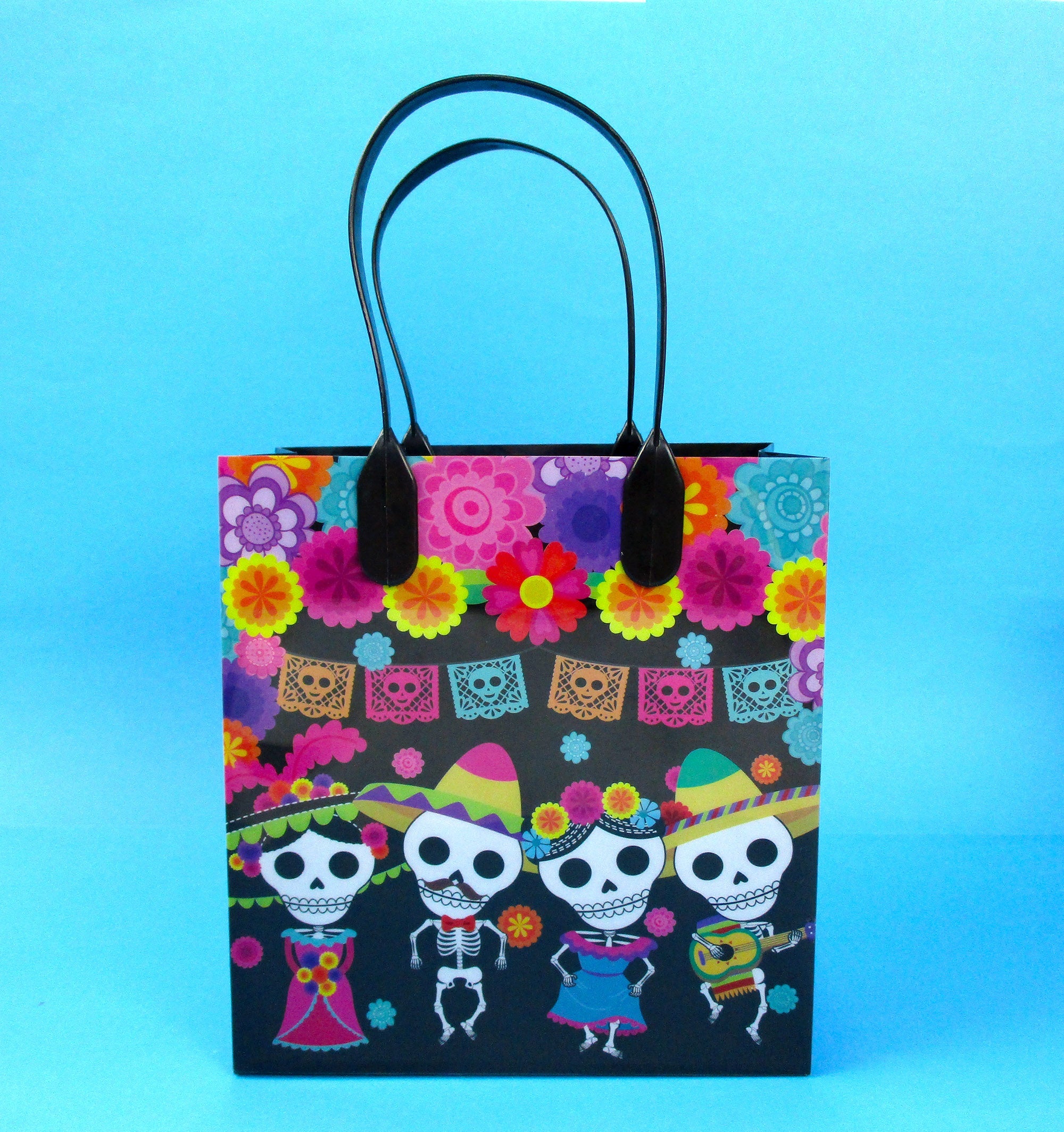 Day Of The Dead Party Favor Treat Bags - Set Of 6 Or 12