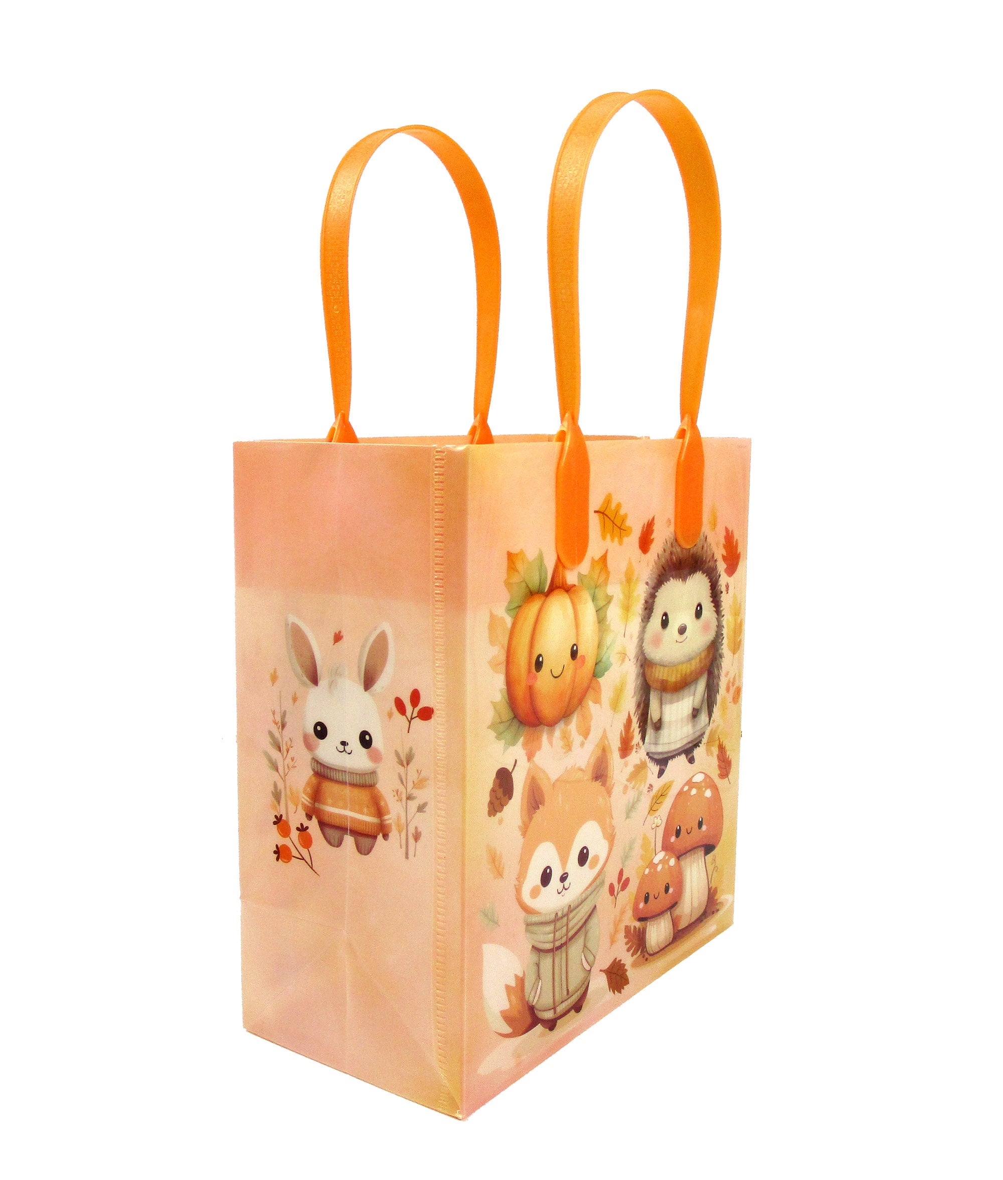 Autumn Cozy Animal Party Favor Treat Bags - Set Of 6 Or 12