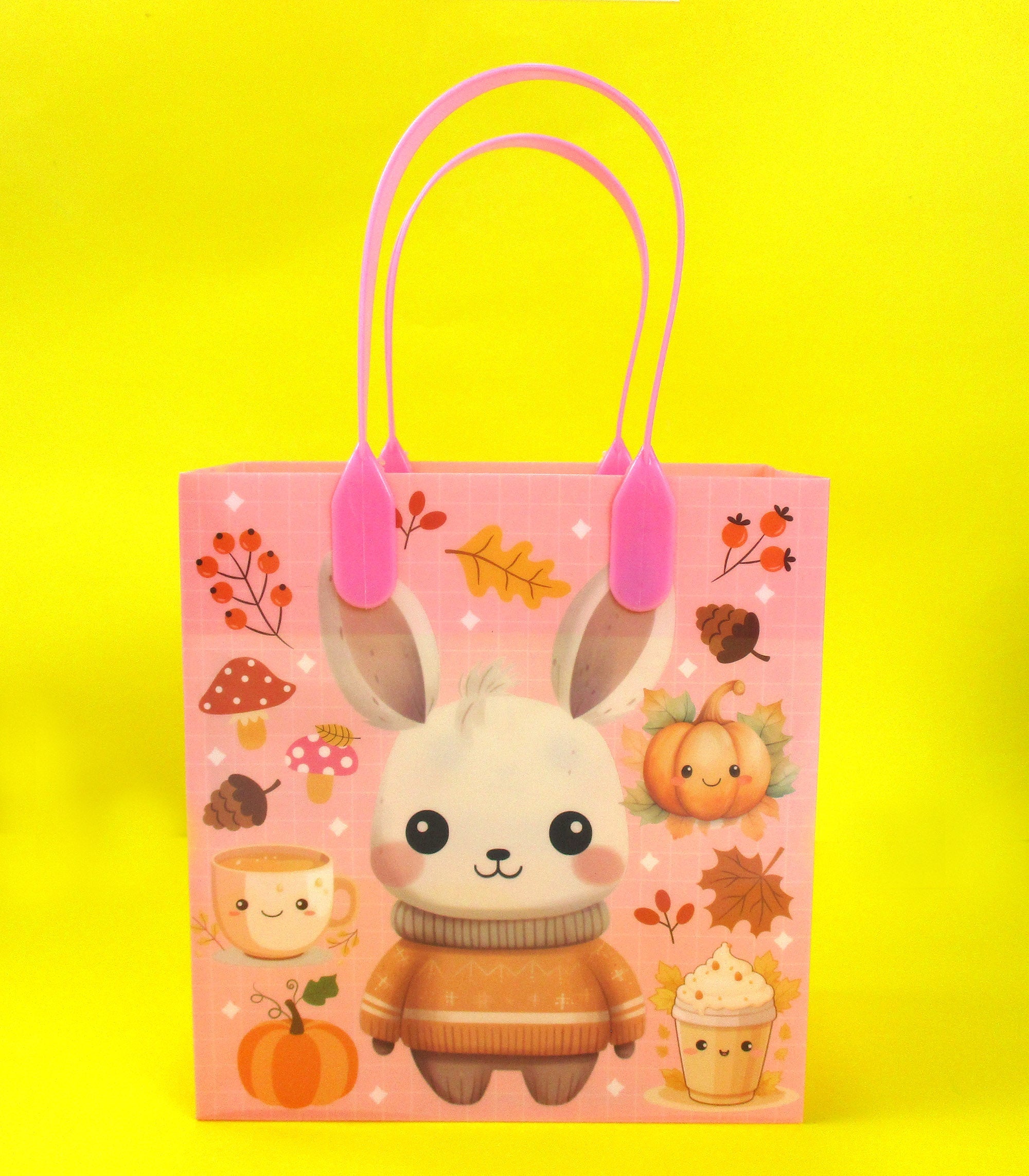 Autumn Cozy Animal Party Favor Treat Bags - Set Of 6 Or 12