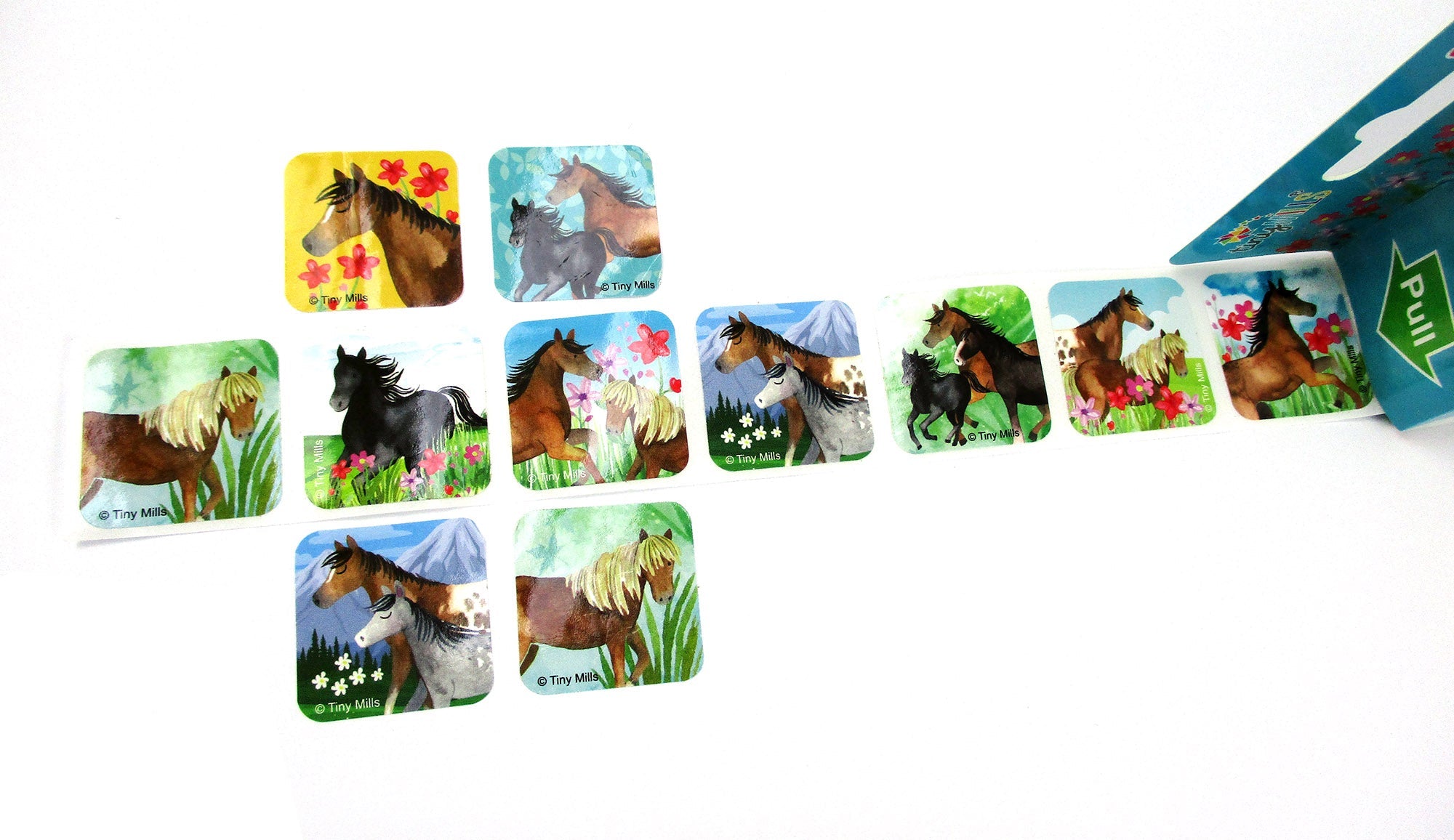 Horse Stickers 100 Stickers/dispenser, Pack Of 1, 6 Or 12 Dispensers