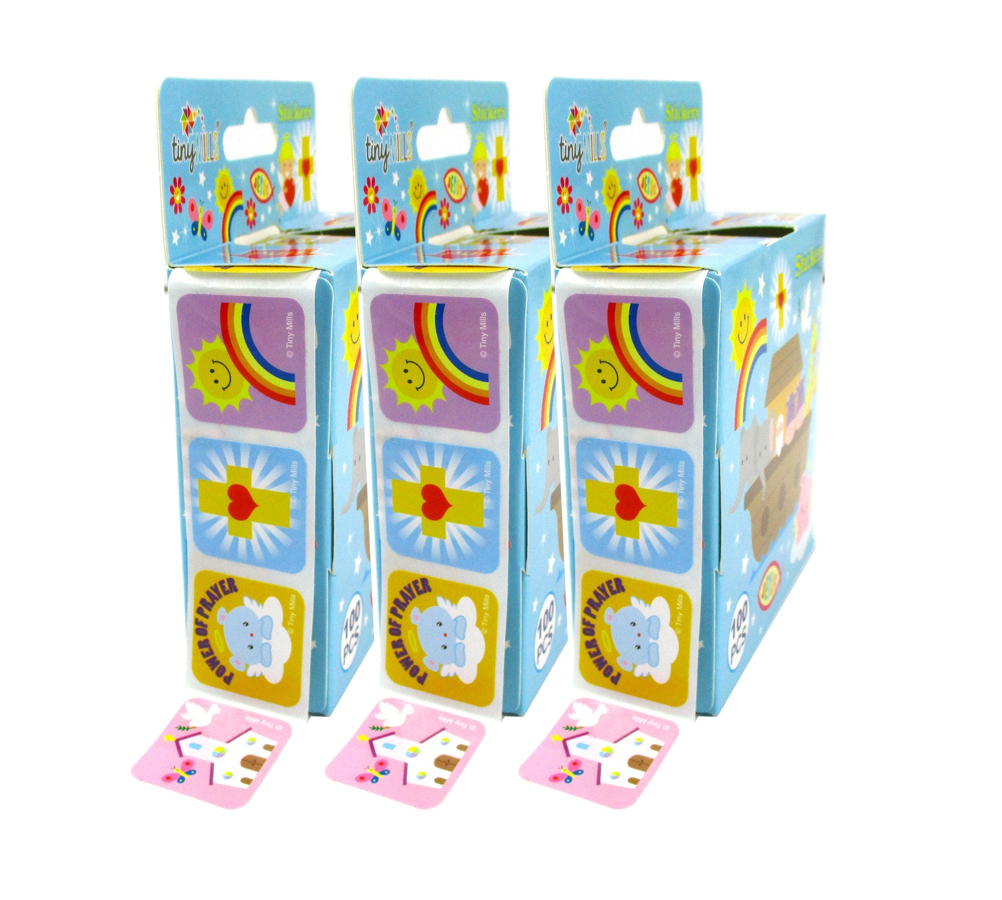 Religious Stickers 100 Stickers/dispenser, Pack Of 1, 6 Or 12 Dispensers