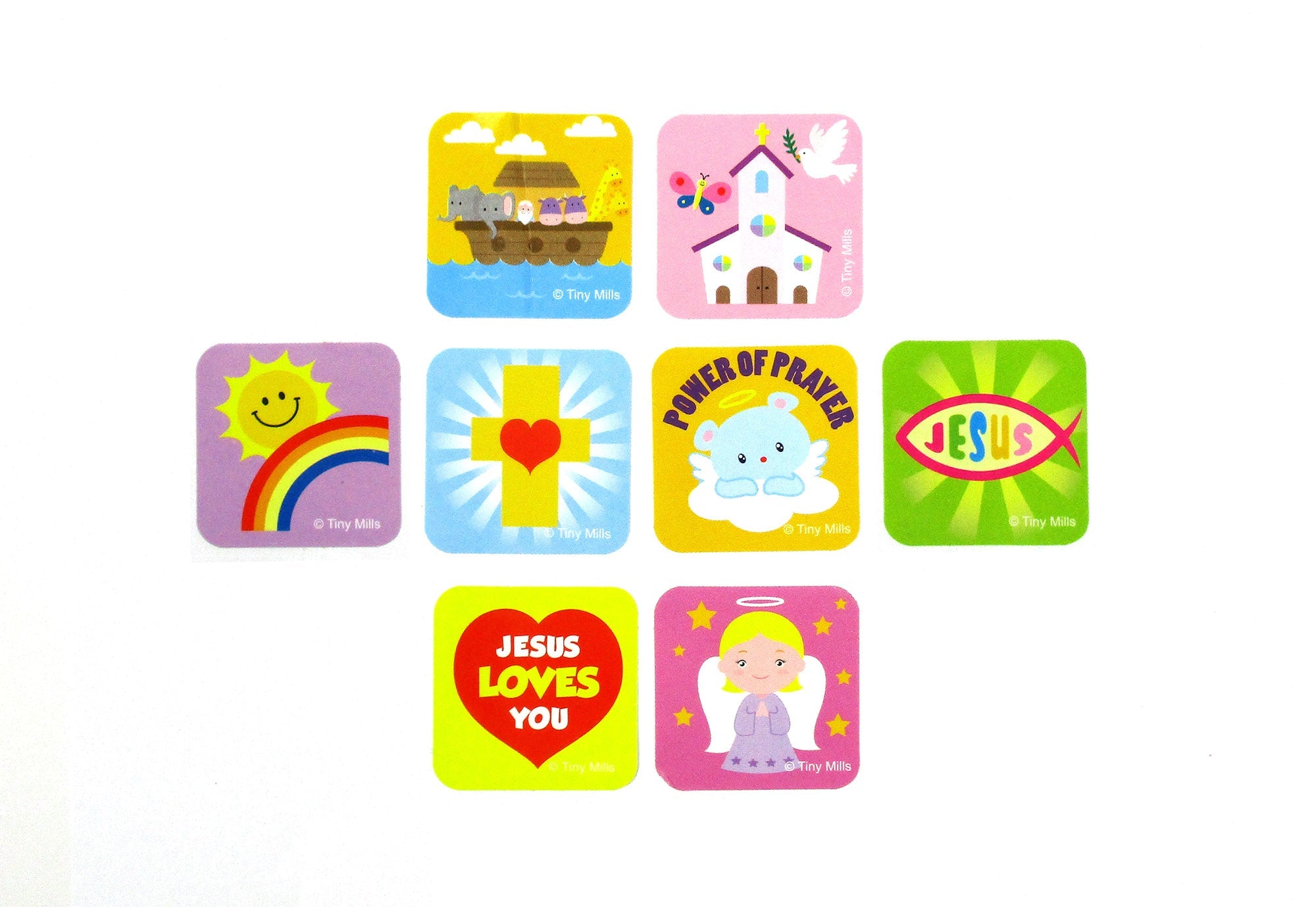 Religious Stickers 100 Stickers/dispenser, Pack Of 1, 6 Or 12 Dispensers