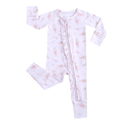Bunny Tutu Ruffled Zippered Baby Romper