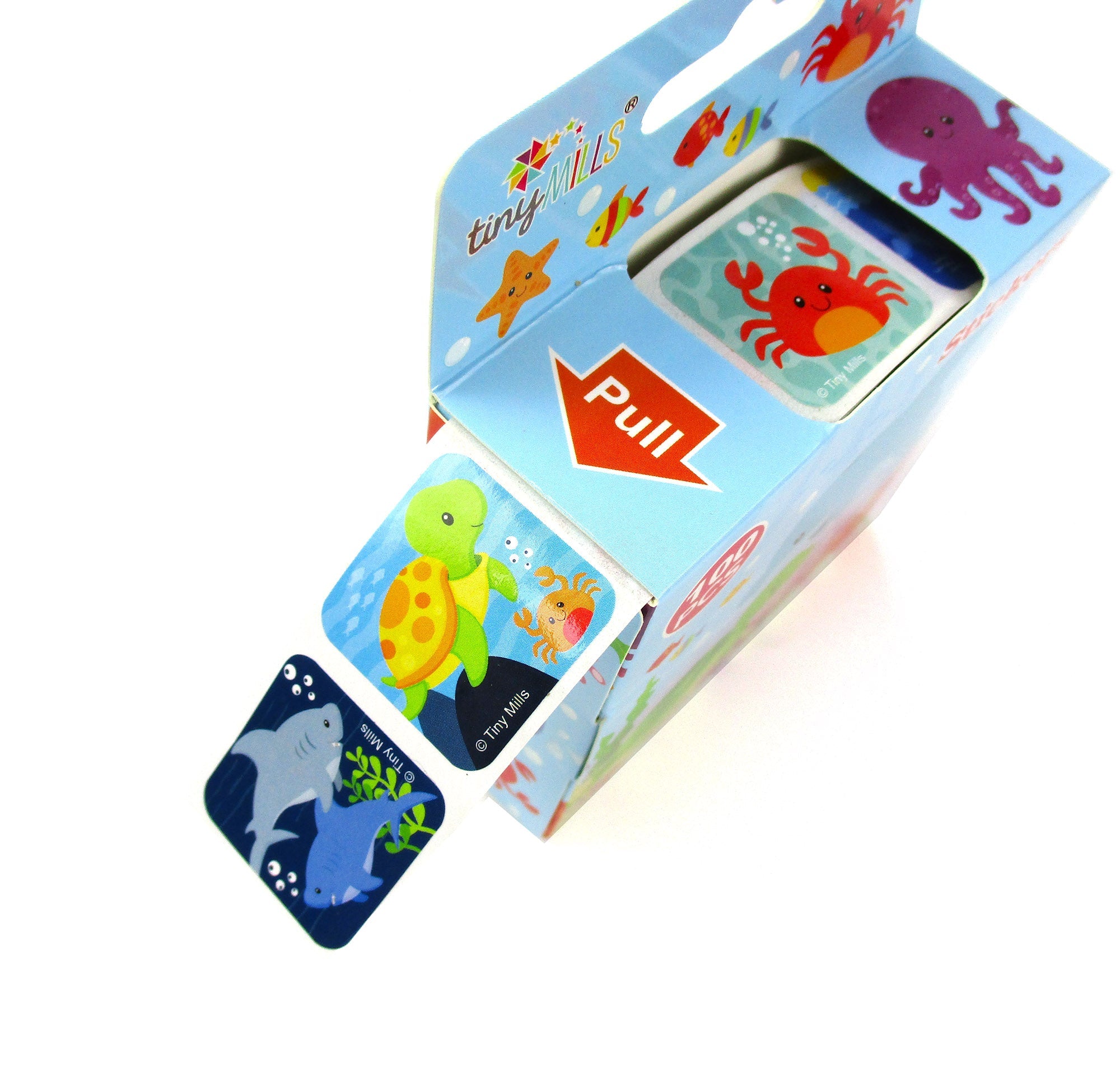 Ocean Animals Stickers 100 Stickers/dispenser, Pack Of 1, 6 Or 12 Dispensers