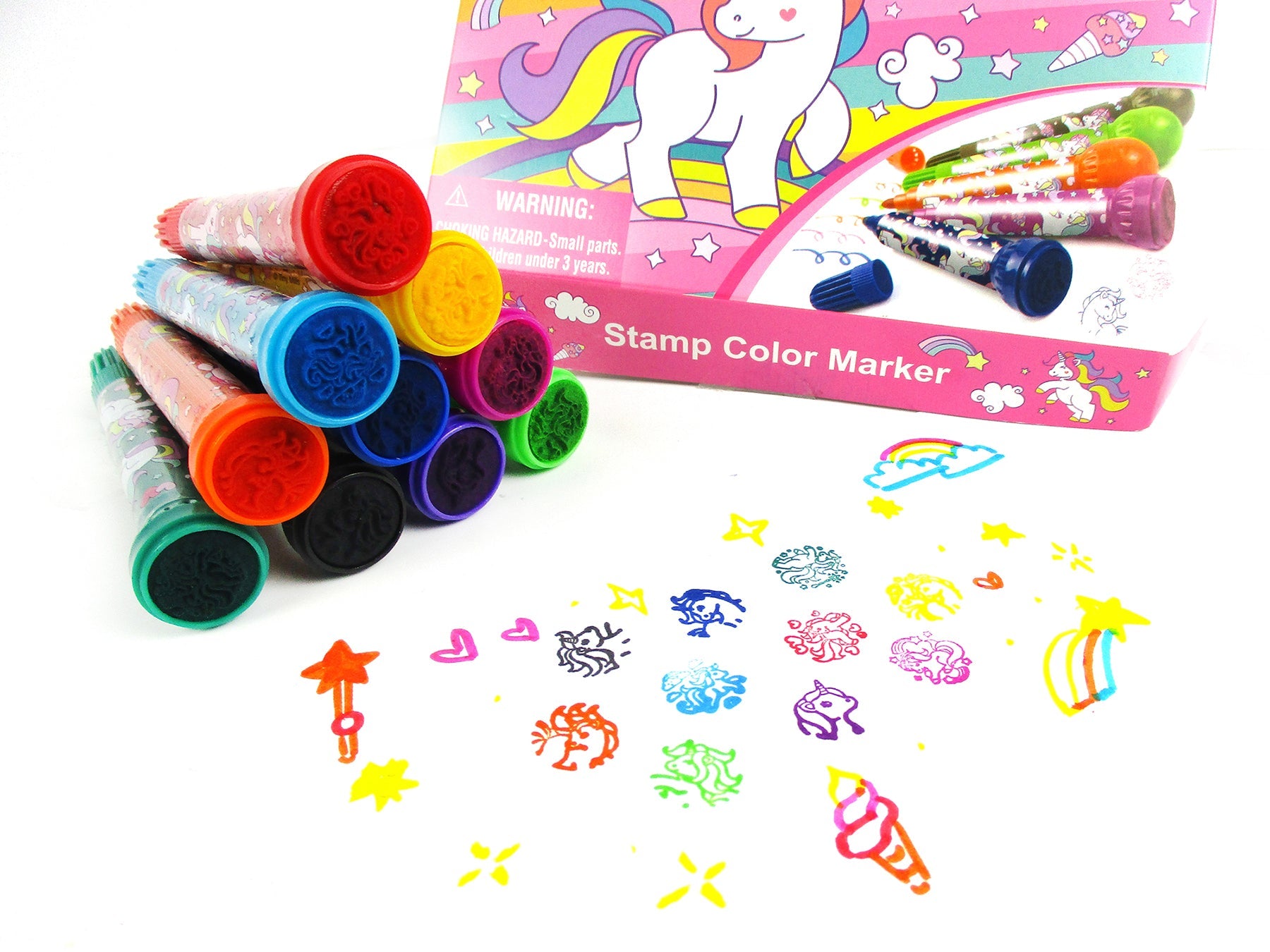 Unicorn Stamp Marker Set - Set Of 10