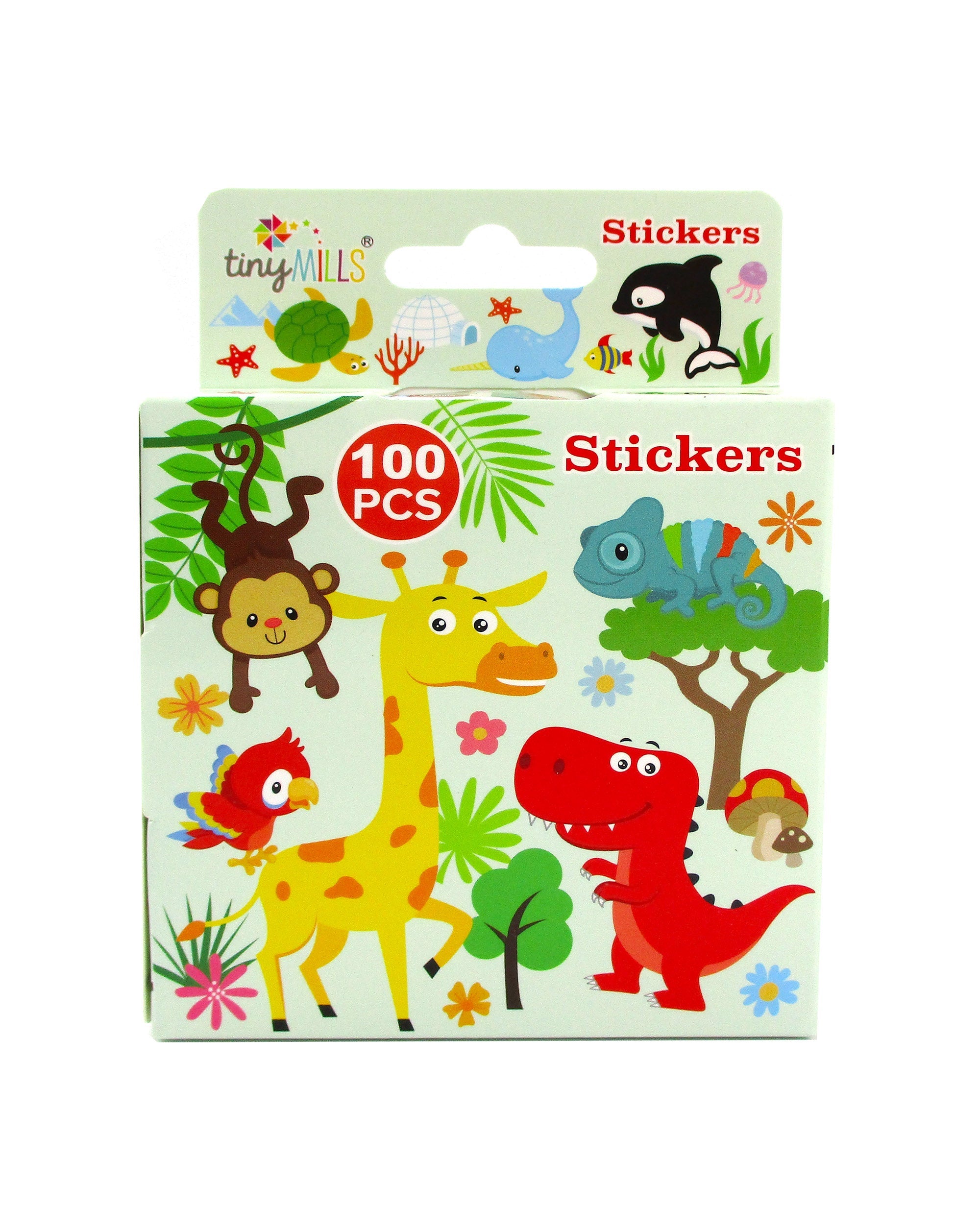 Animal Stickers 100 Stickers/dispenser, Pack Of 1, 6 Or 12 Dispensers
