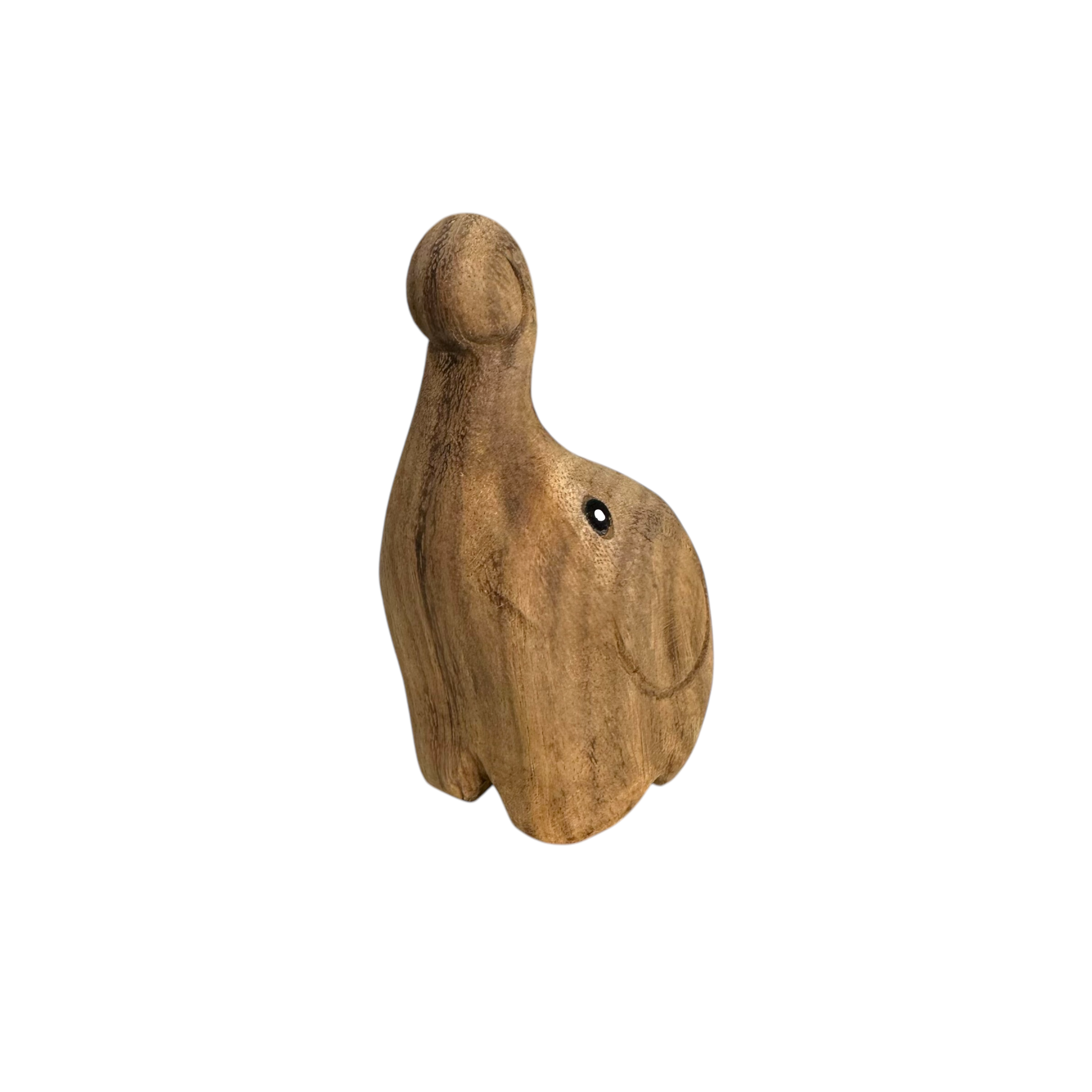 Natural Wooden Fighting Elephant