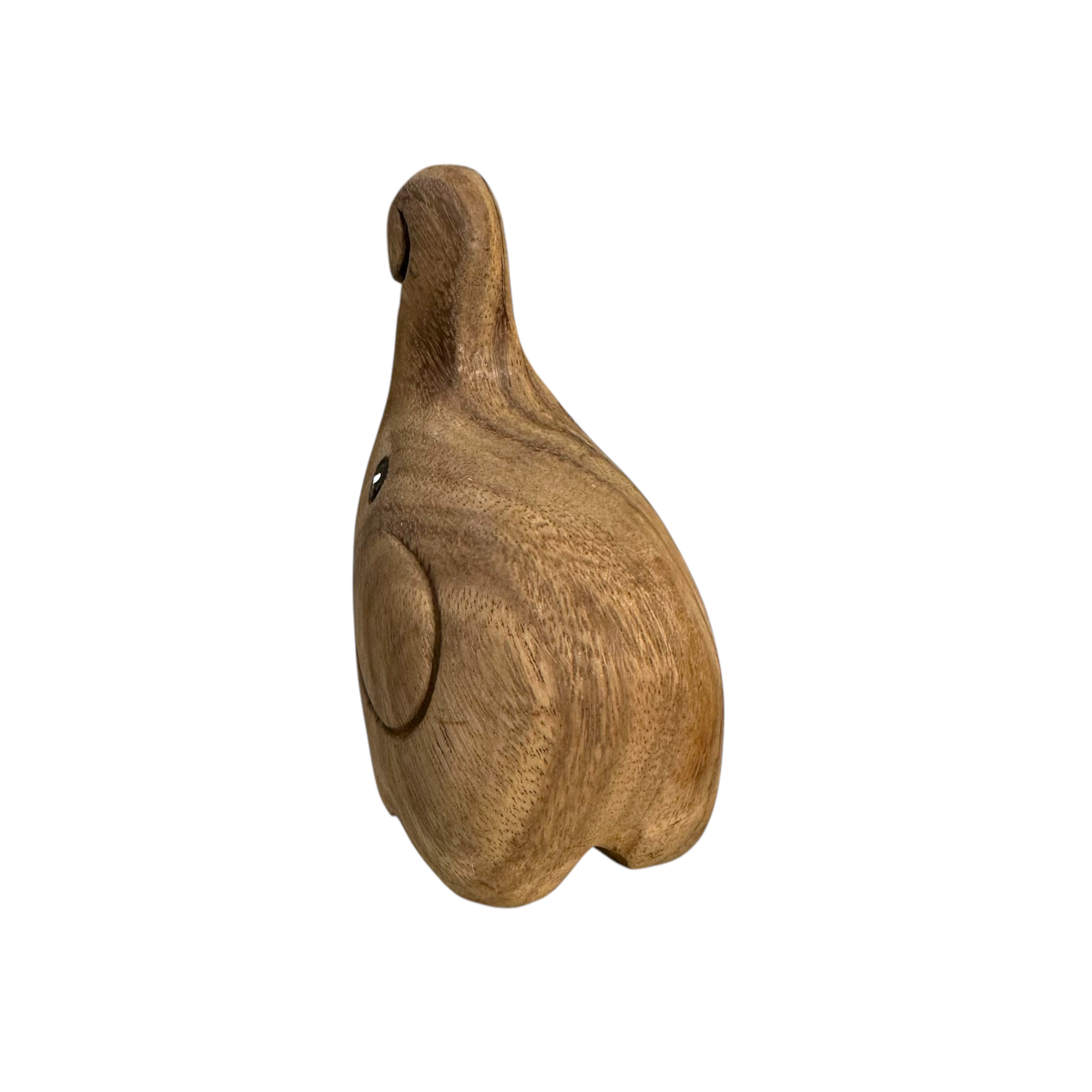 Natural Wooden Fighting Elephant
