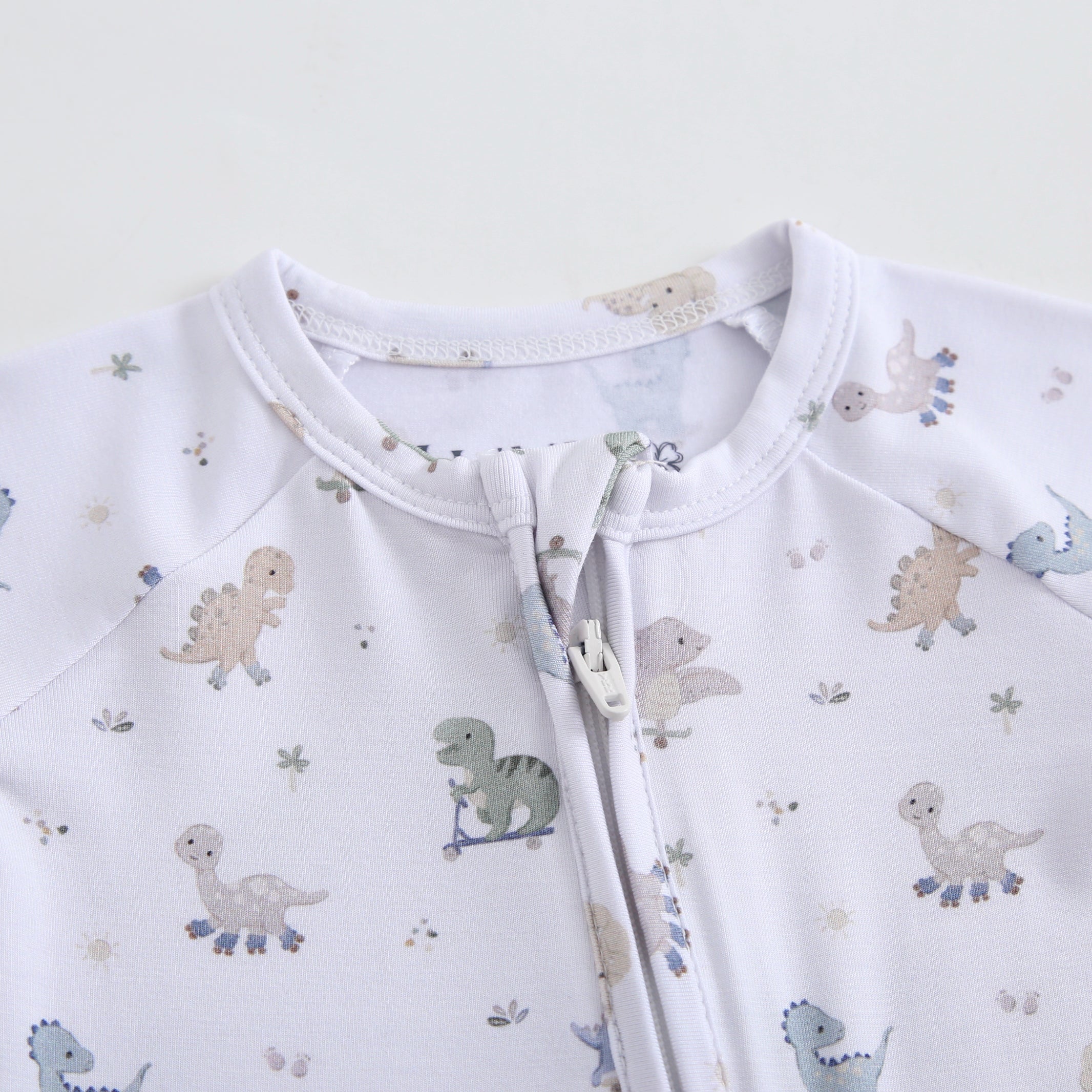 Dino Derby Zippered Baby Romper