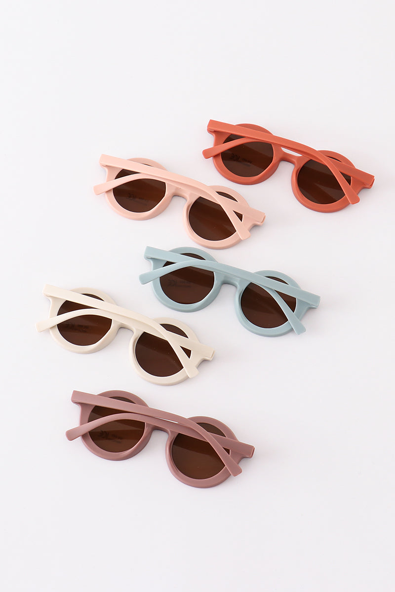 Retro Round Sunglasses Uv400 -toddler & Kids
