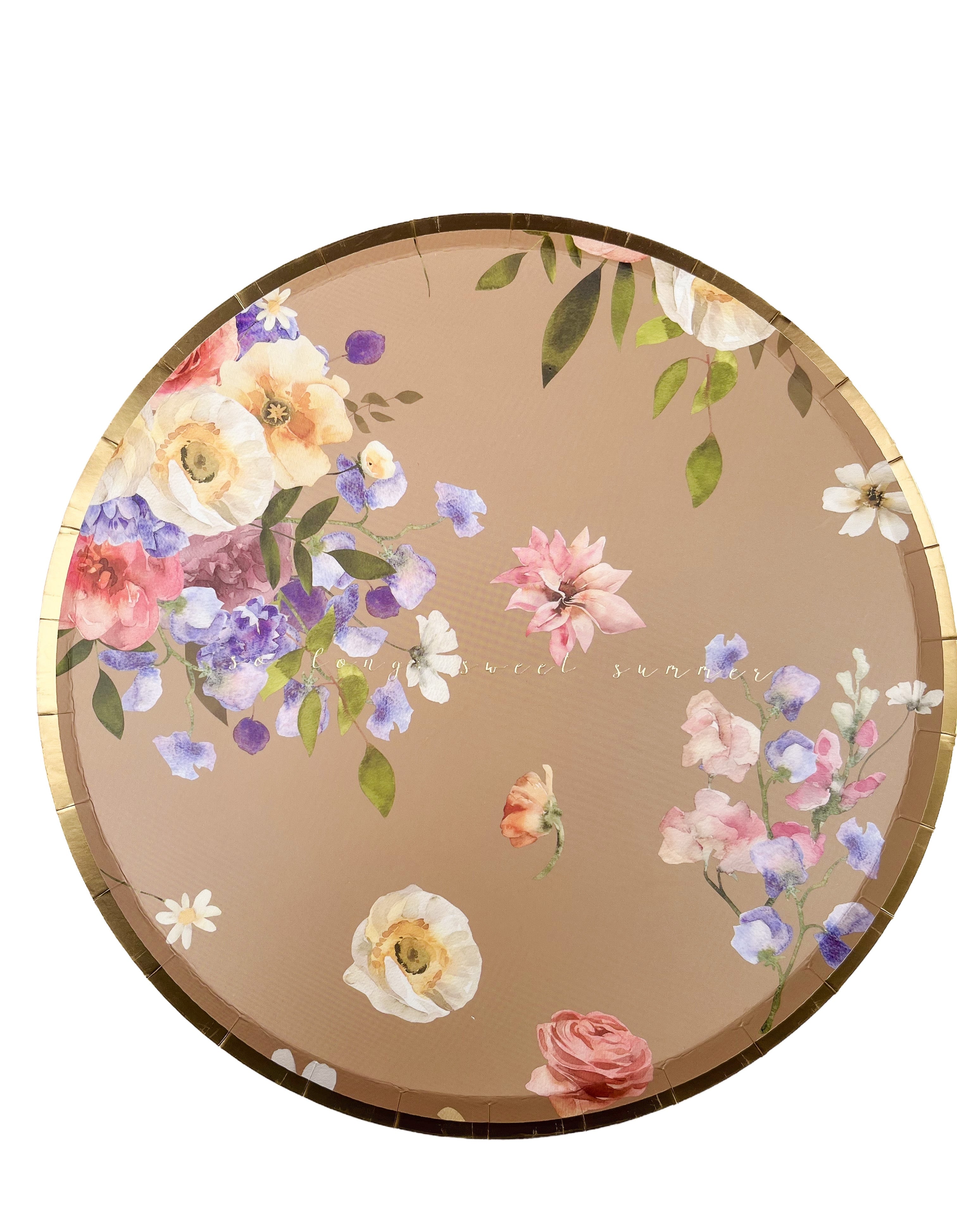 Summer Floral Plate, Large