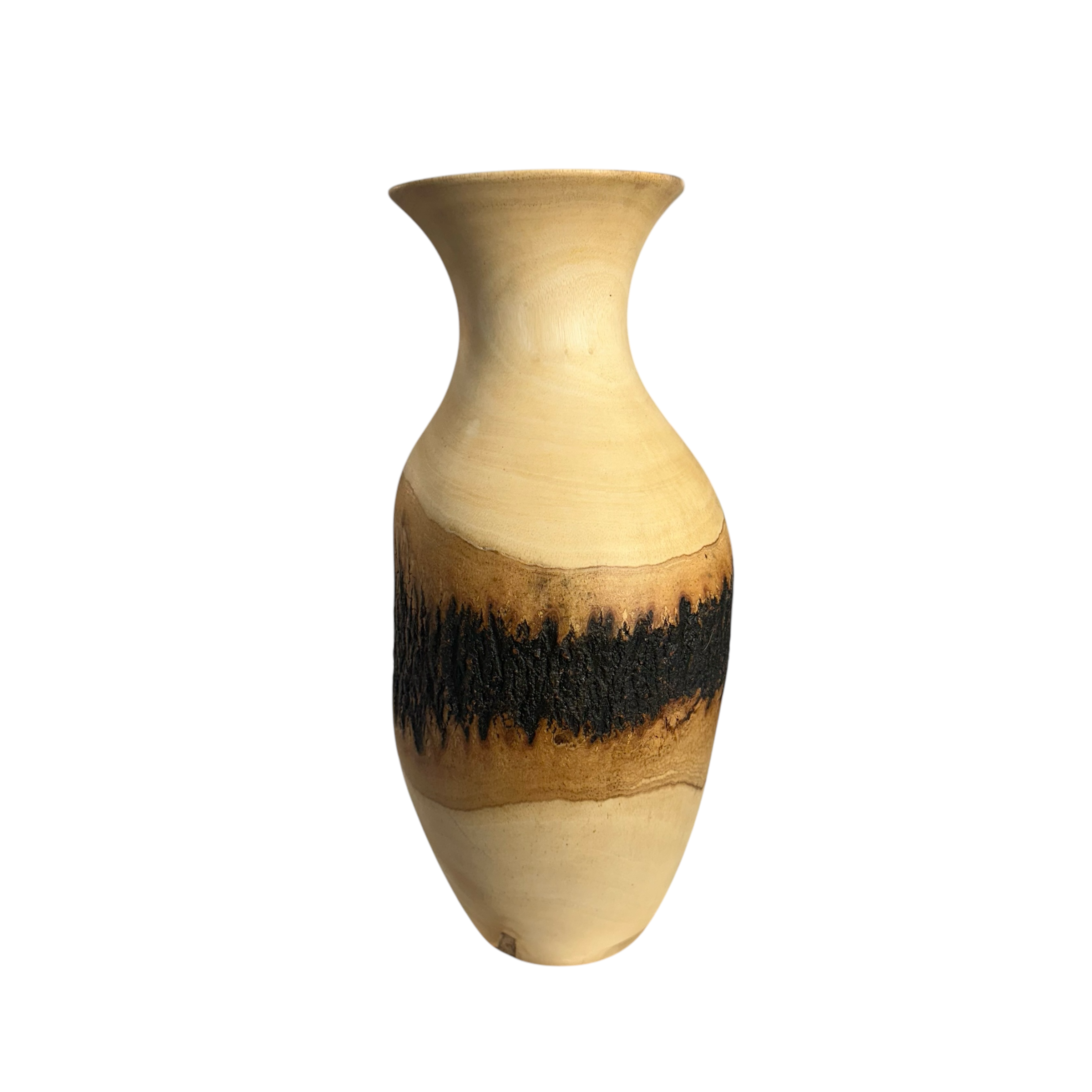 Large-natural-wood-bark-texture-handcrafted-mango-wood-vase-decoration