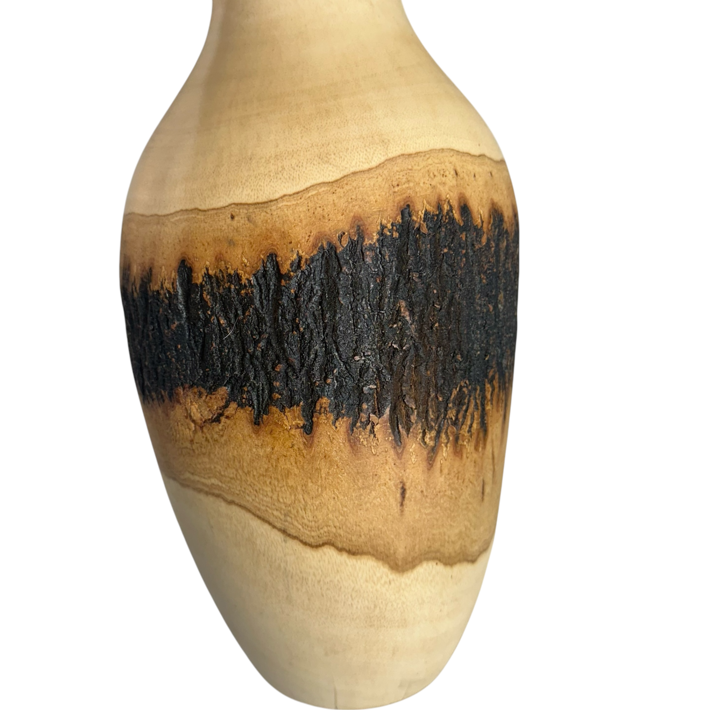 Large-natural-wood-bark-texture-handcrafted-mango-wood-vase-decoration