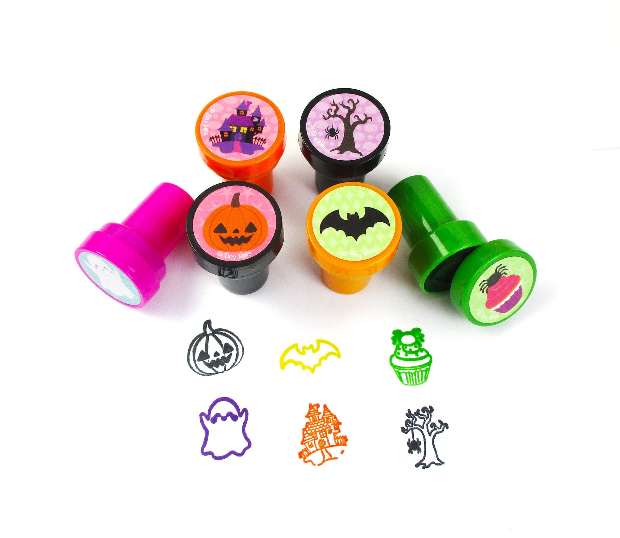 50 Pc New Spooky Halloween Assorted Designs Stampers