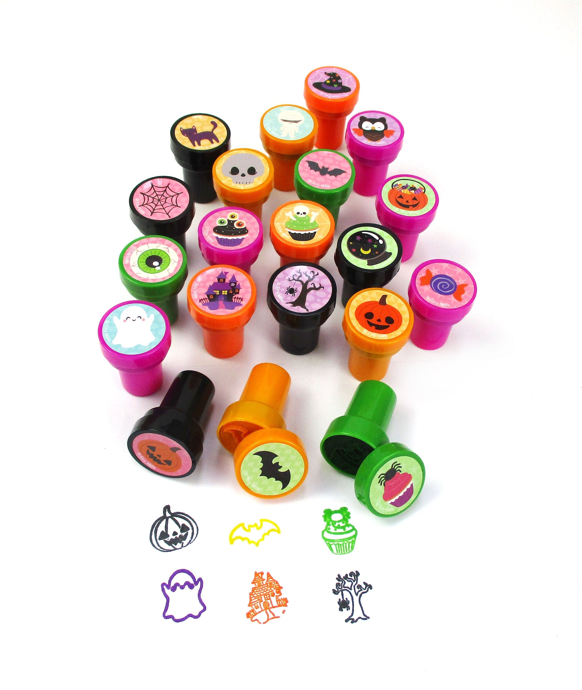 50 Pc New Spooky Halloween Assorted Designs Stampers