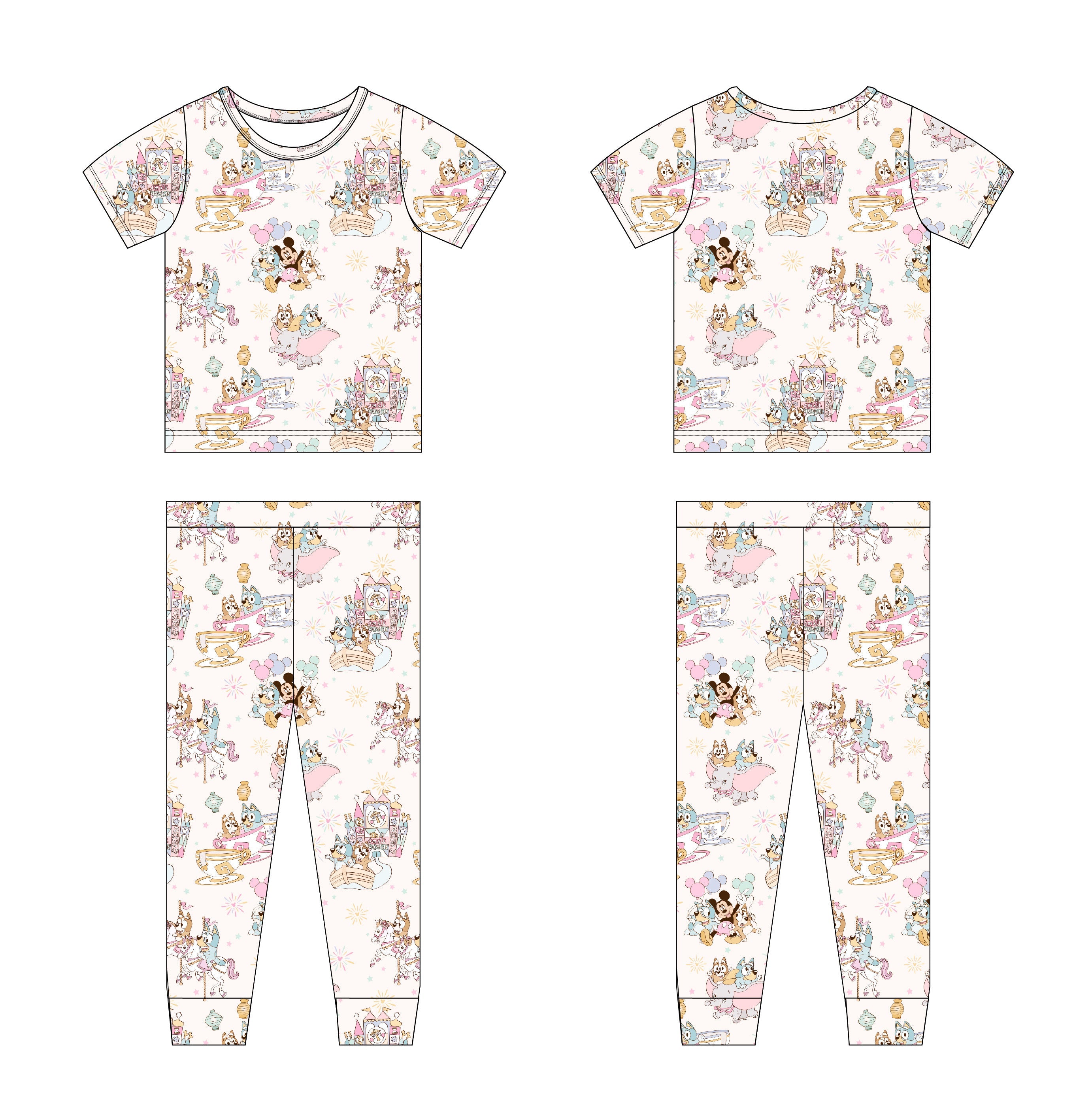 Pastel Park - Short Sleeve Set