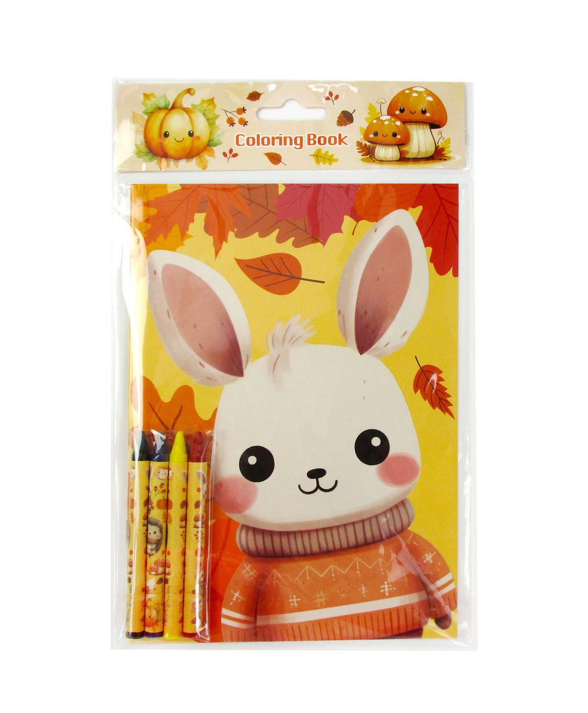 Cozy Autumn Animals Coloring Books With Crayons Party Favors - Set Of 6 Or 12