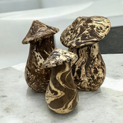 Mystic Grove Hand-carved Wooden Mushroom Decor Set