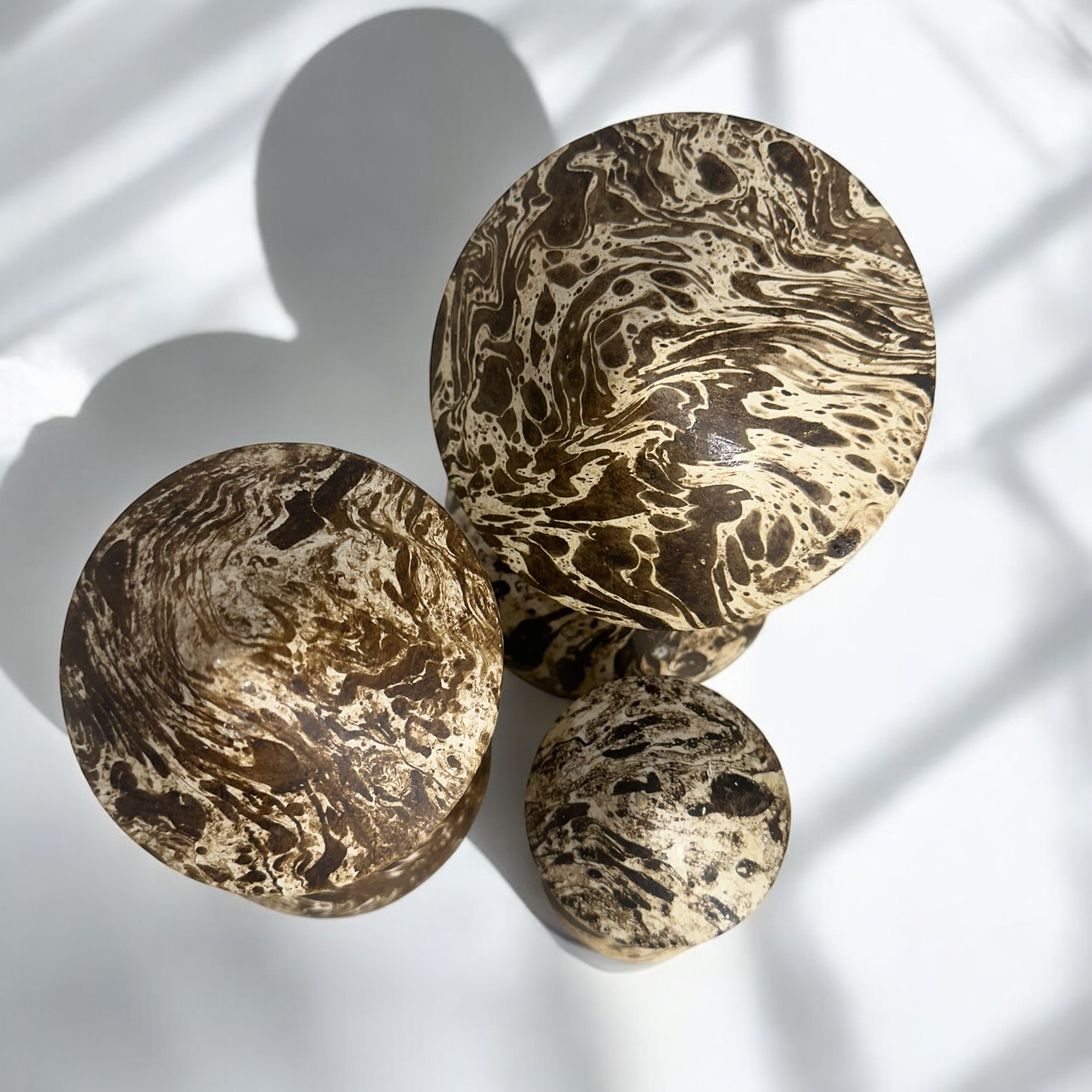 Mystic Grove Hand-carved Wooden Mushroom Decor Set
