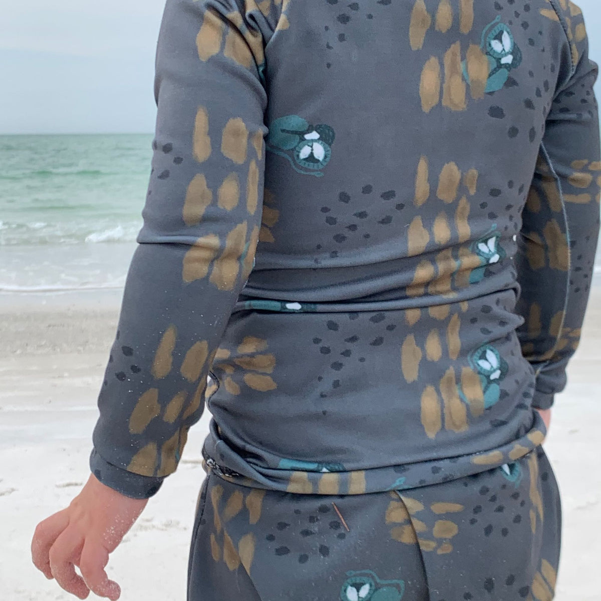 Kind Lions Green Rashguard Set (top And Bottom)