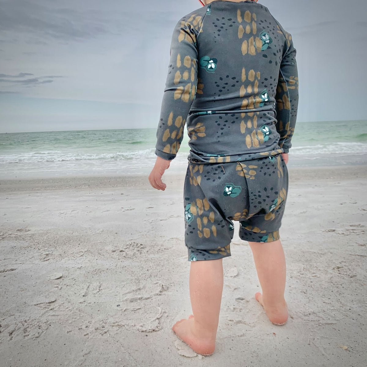 Kind Lions Green Rashguard Set (top And Bottom)
