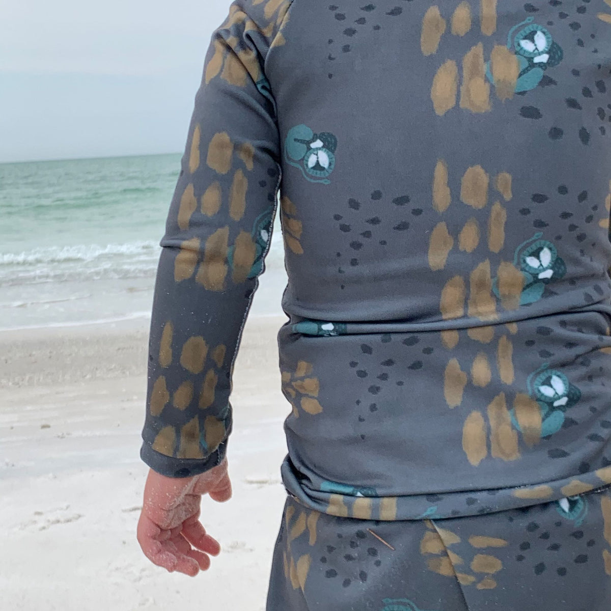 Kind Lions Green Rashguard Set (top And Bottom)