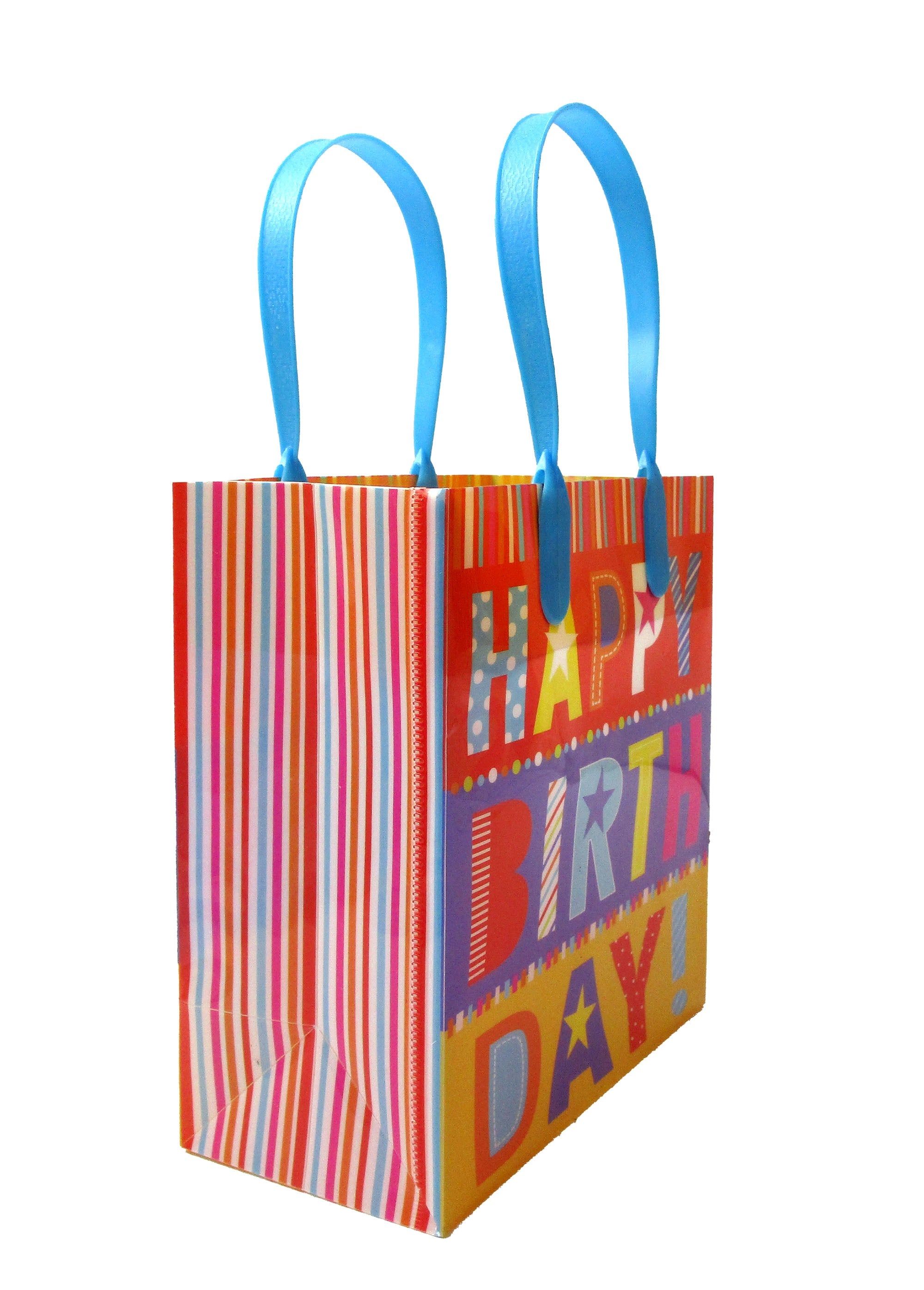 Happy Birthday Party Favor Treat Bags - Set Of 6 Or 12