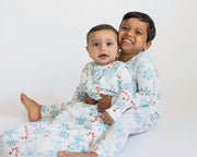 My First Candy Cane: Sleep Sack Double Zip In Blue & Peach