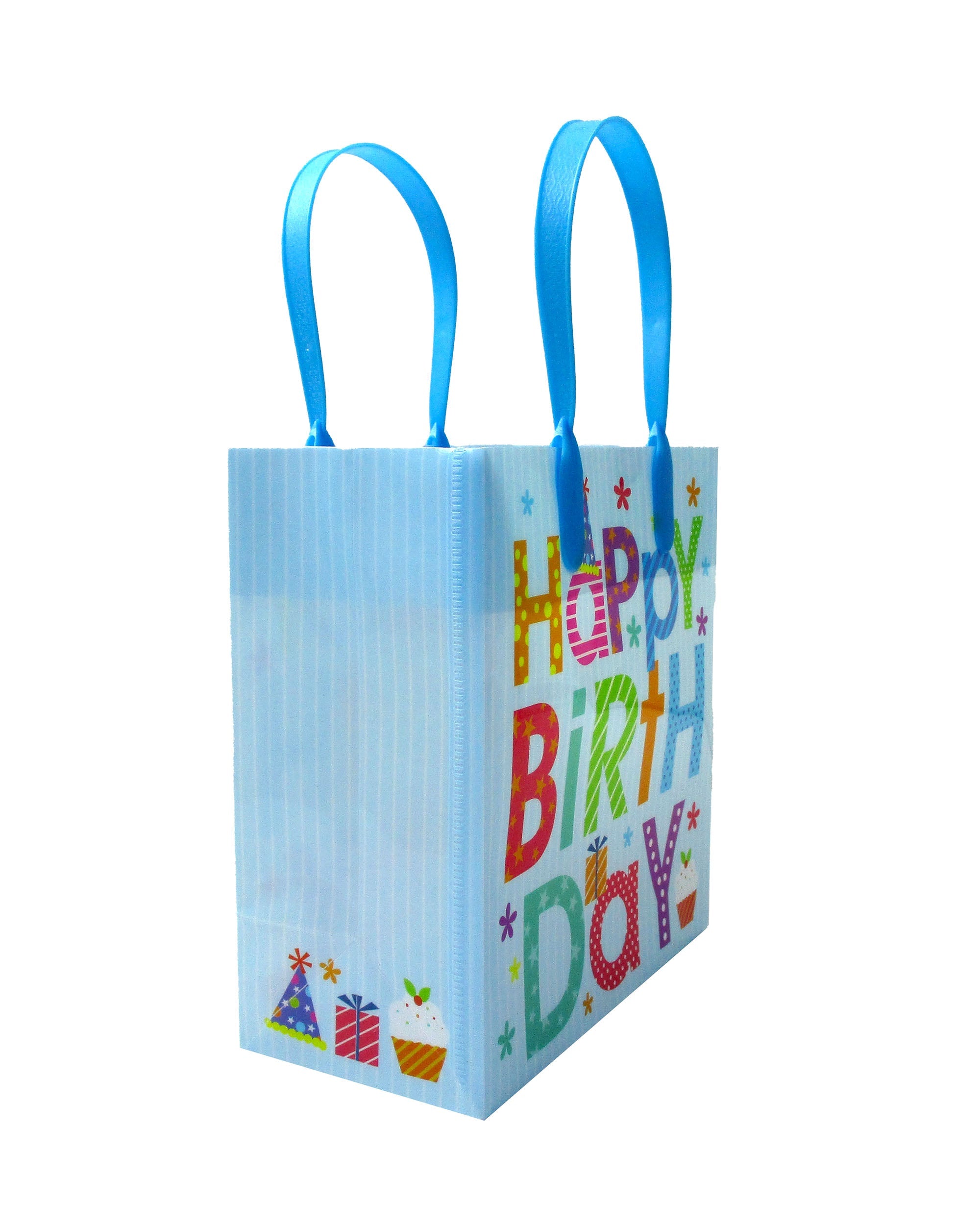 Happy Birthday Party Favor Treat Bags - Set Of 6 Or 12