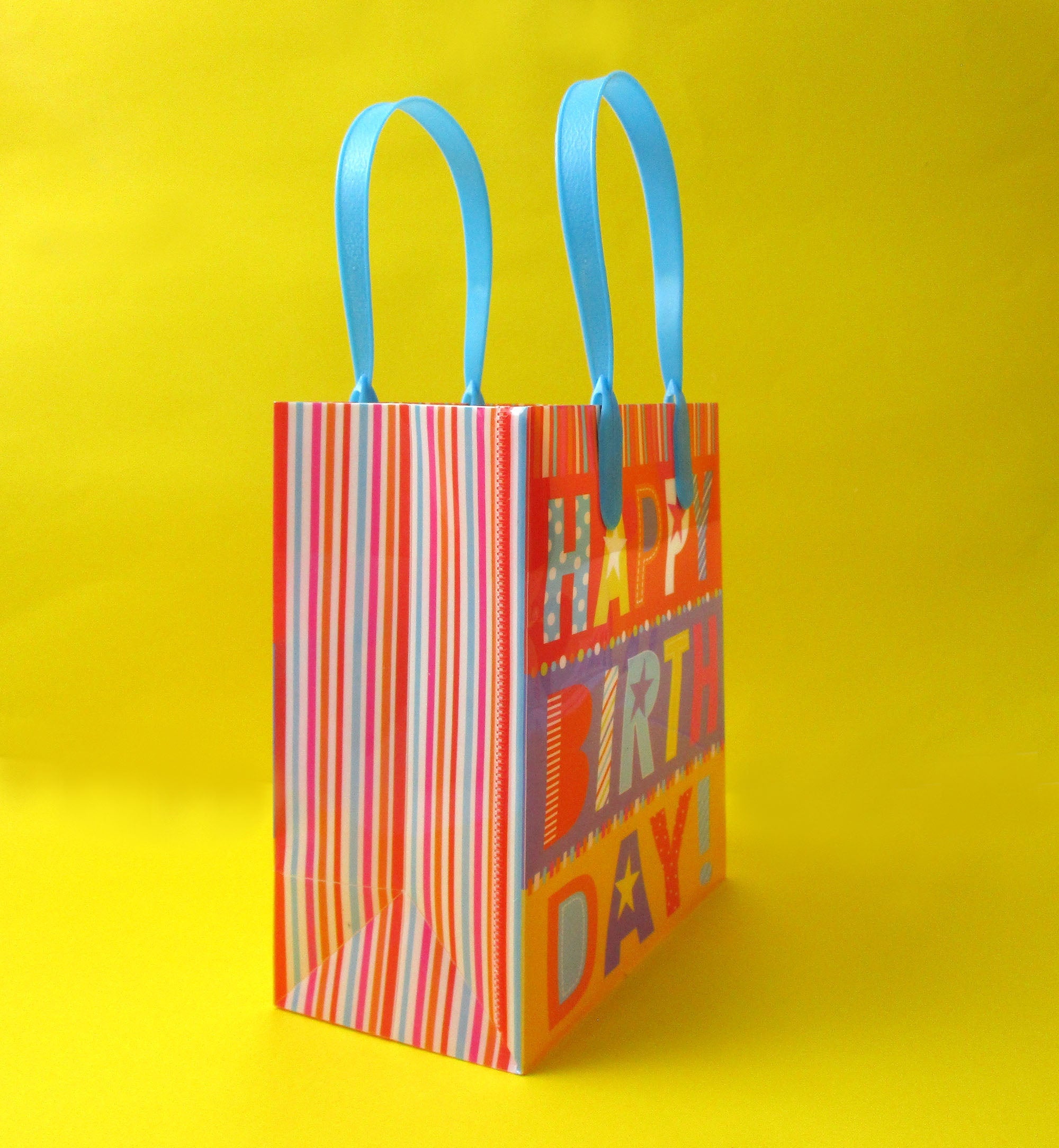 Happy Birthday Party Favor Treat Bags - Set Of 6 Or 12