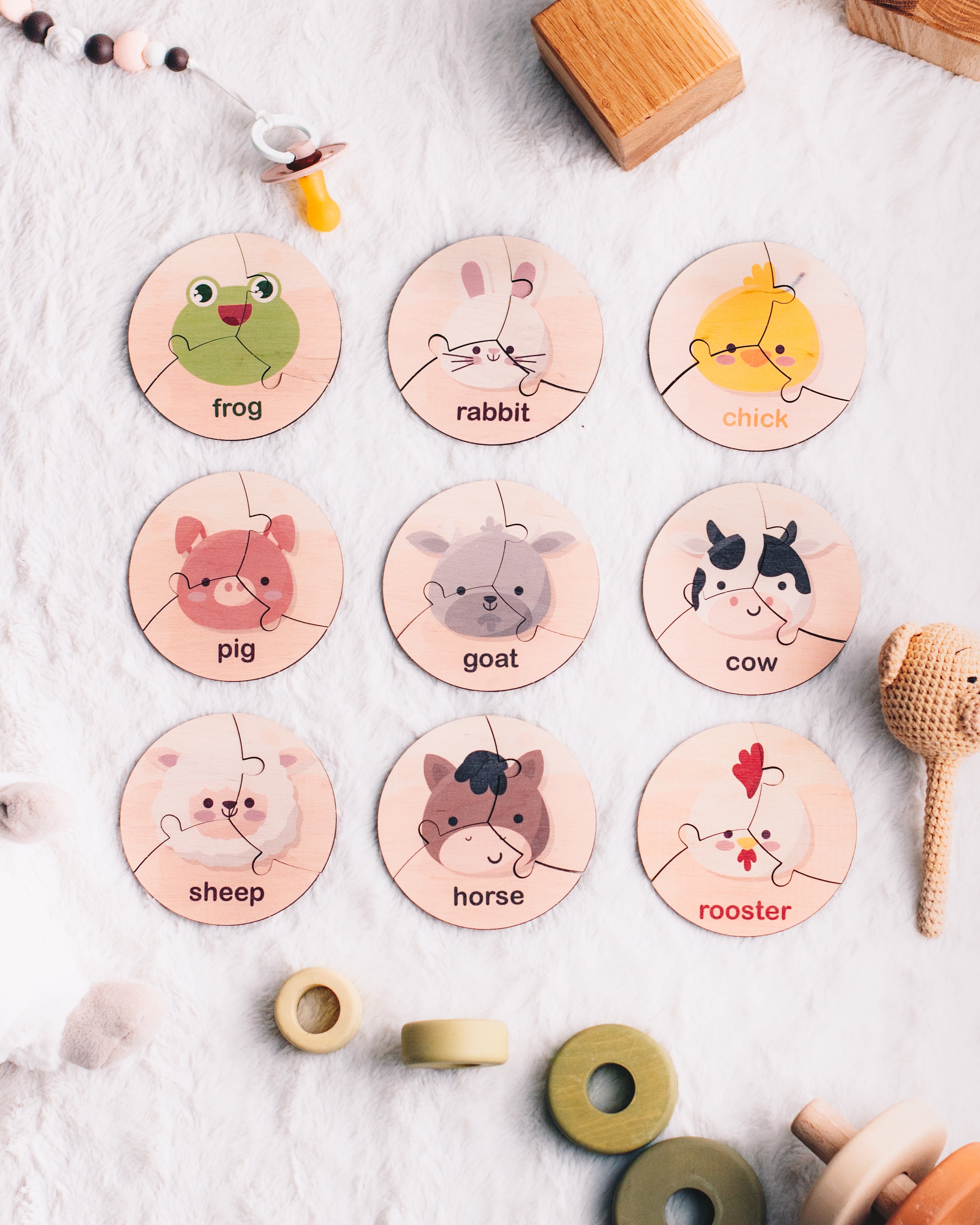 Fruits Round Jigsaw Set