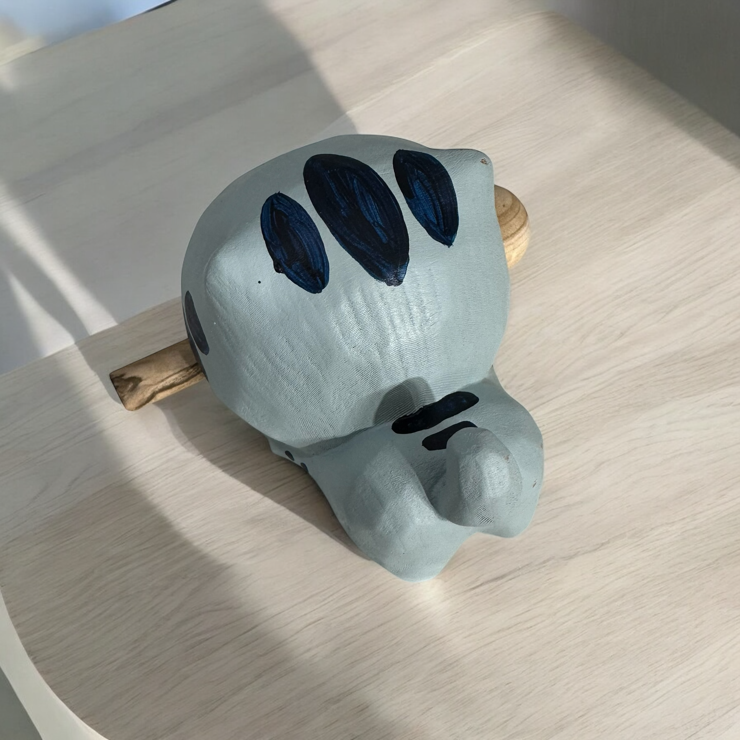 Handcrafted Cute Cat Wooden Percussion Instrument