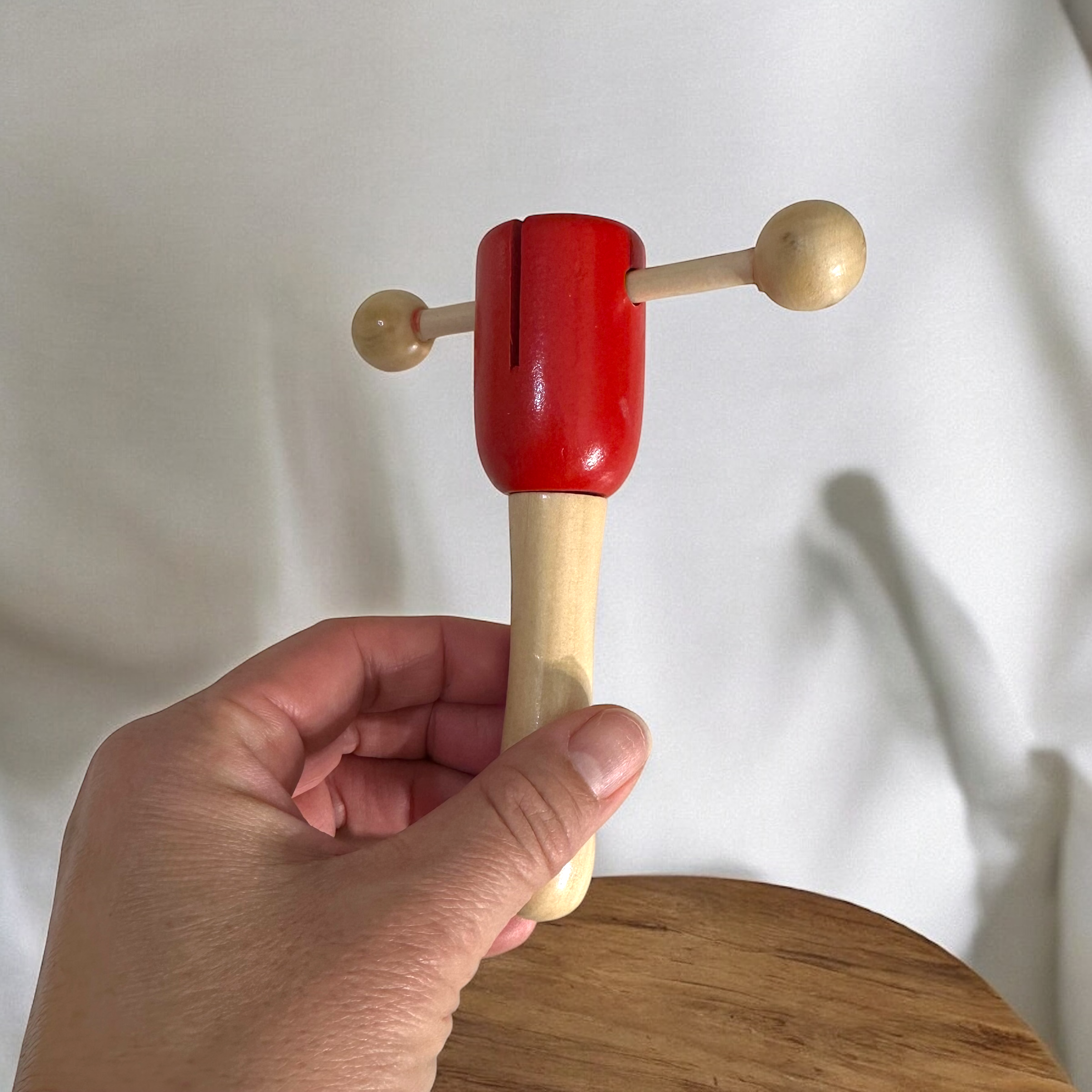 Red Wooden Shaker Drum