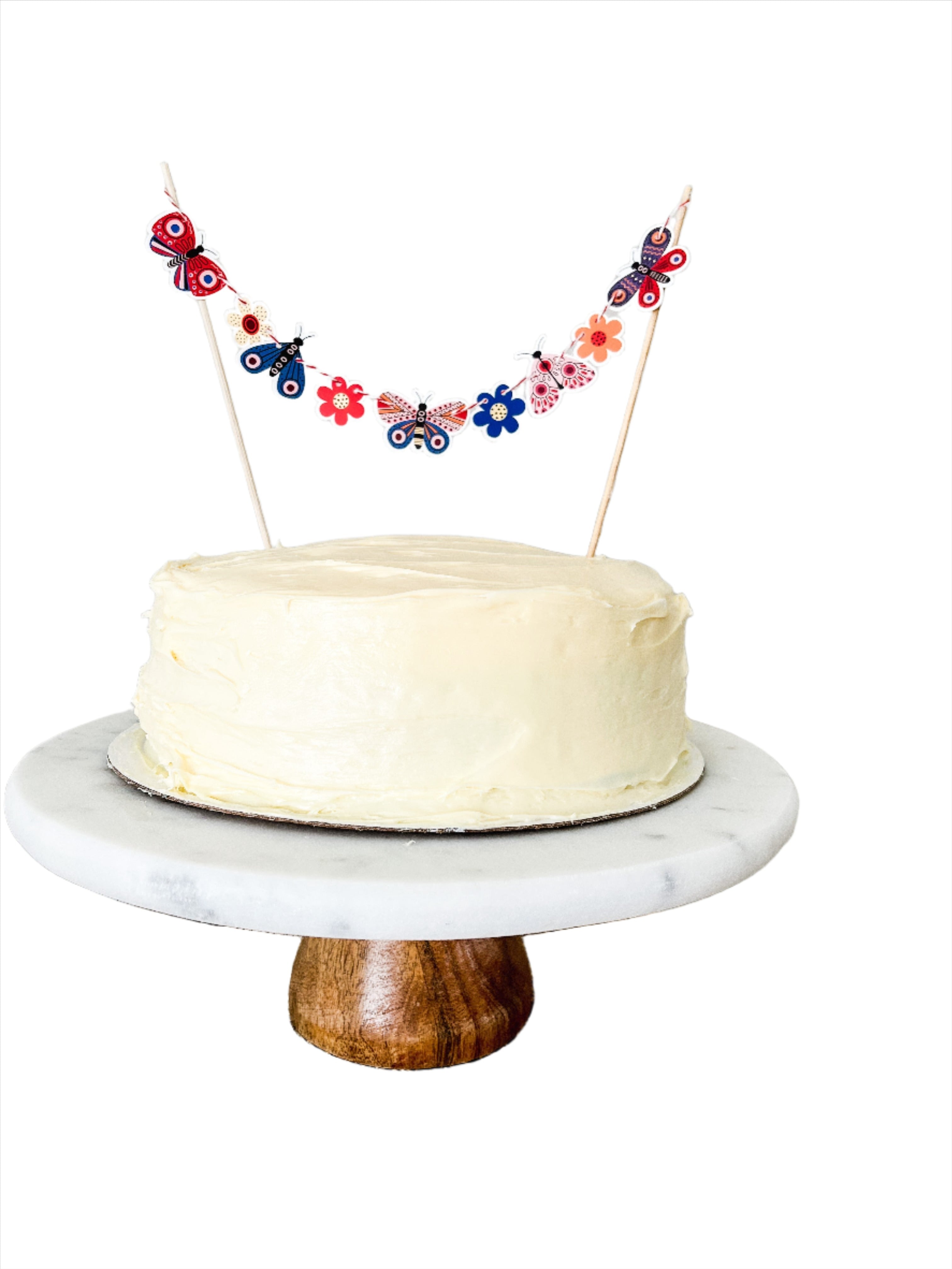 Butterfly Cake Banner