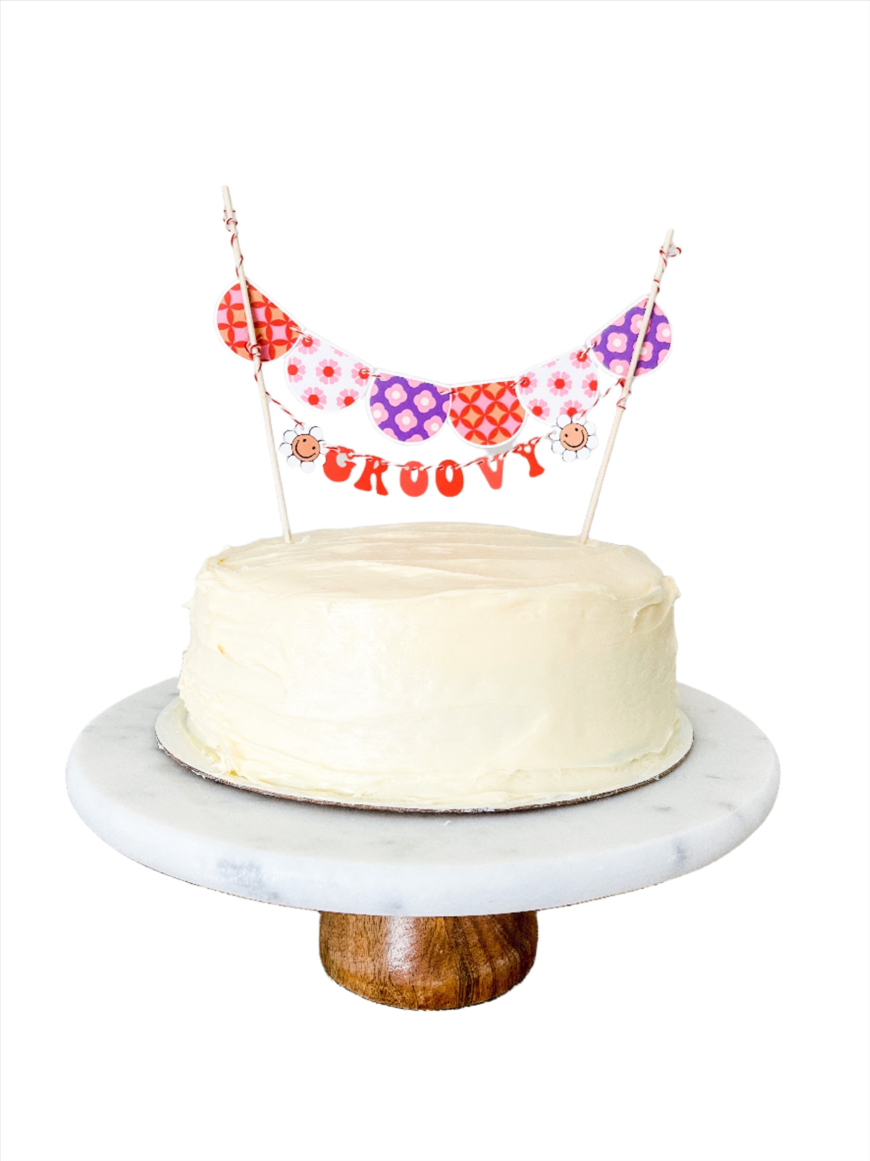 Groovy Cake Banner