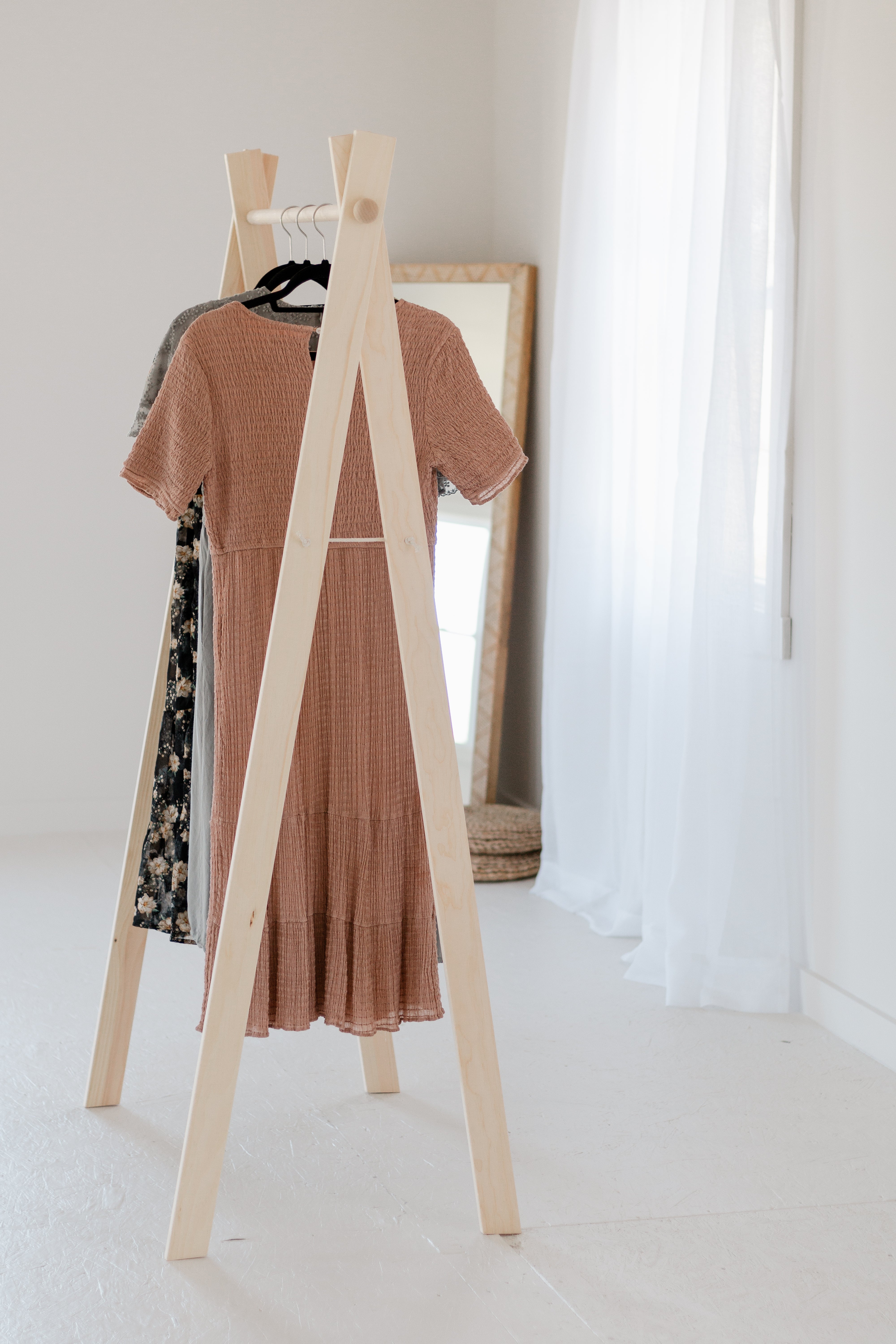 Flawed/discounted Large Wooden Clothing Rack