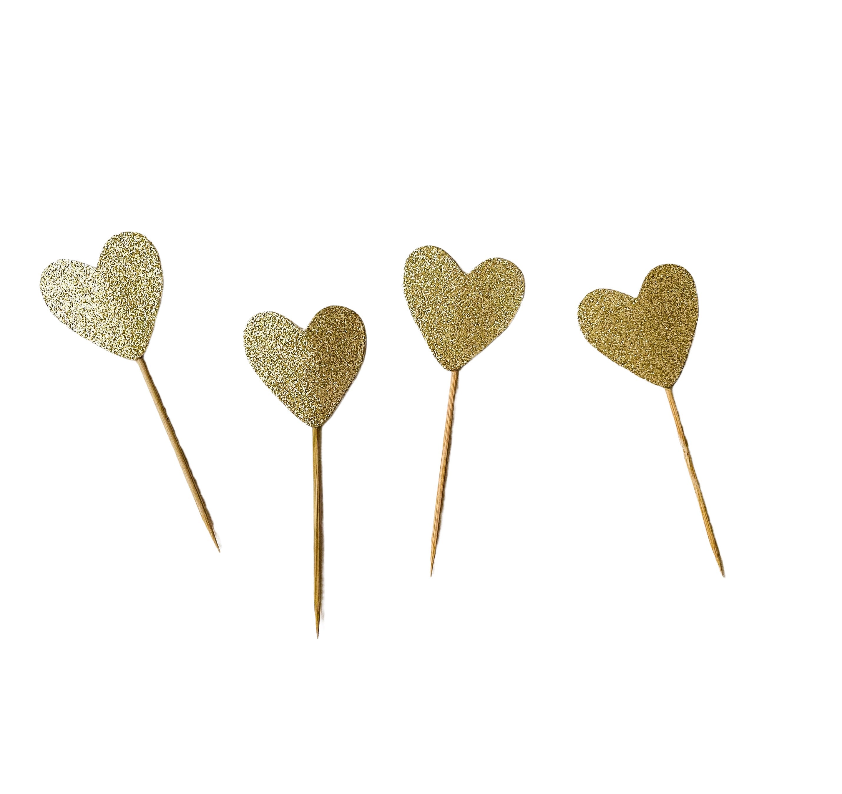 Gold Heart Topper