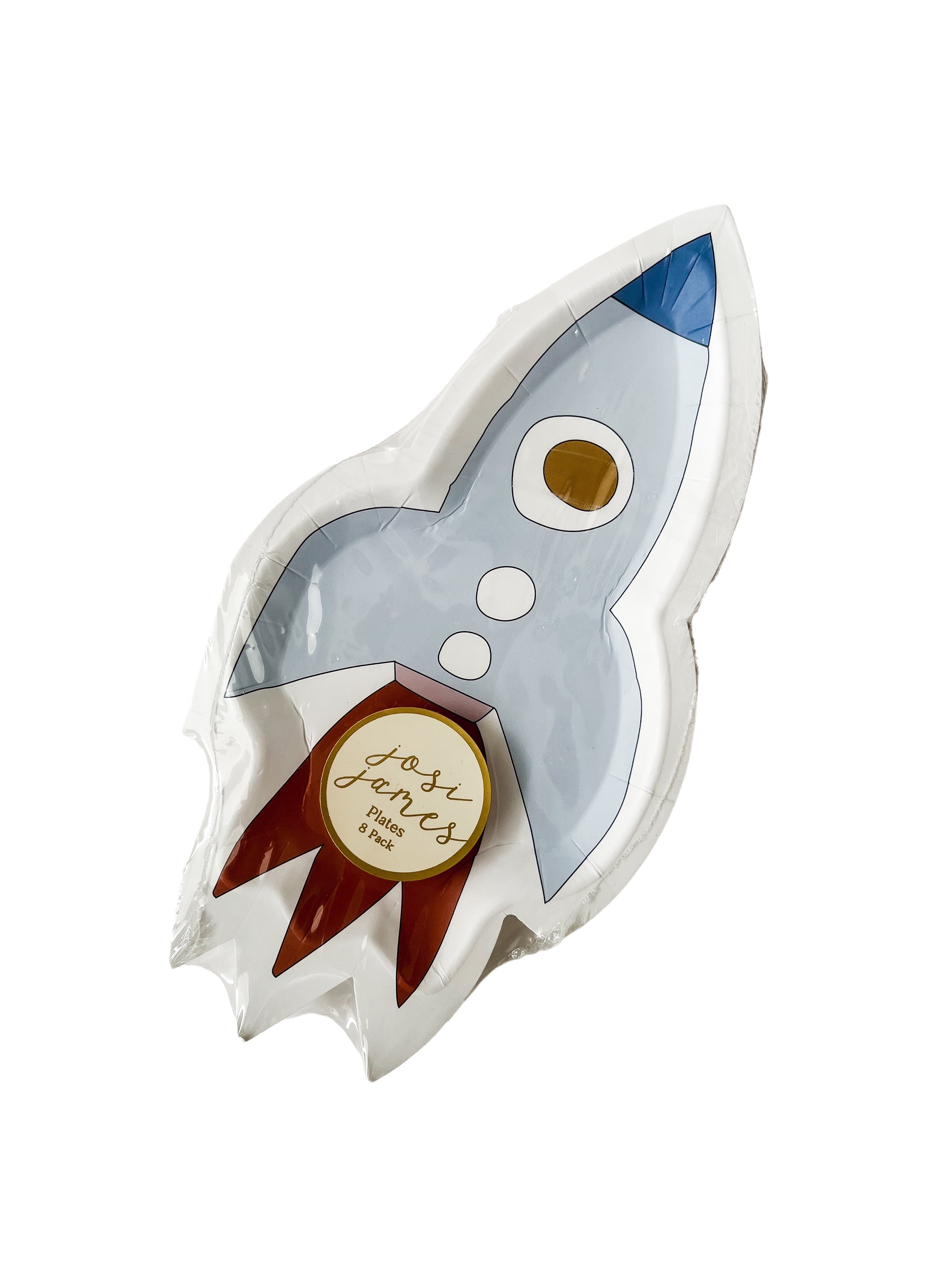 Mini Rocketship Snack Plate (set Of 8)